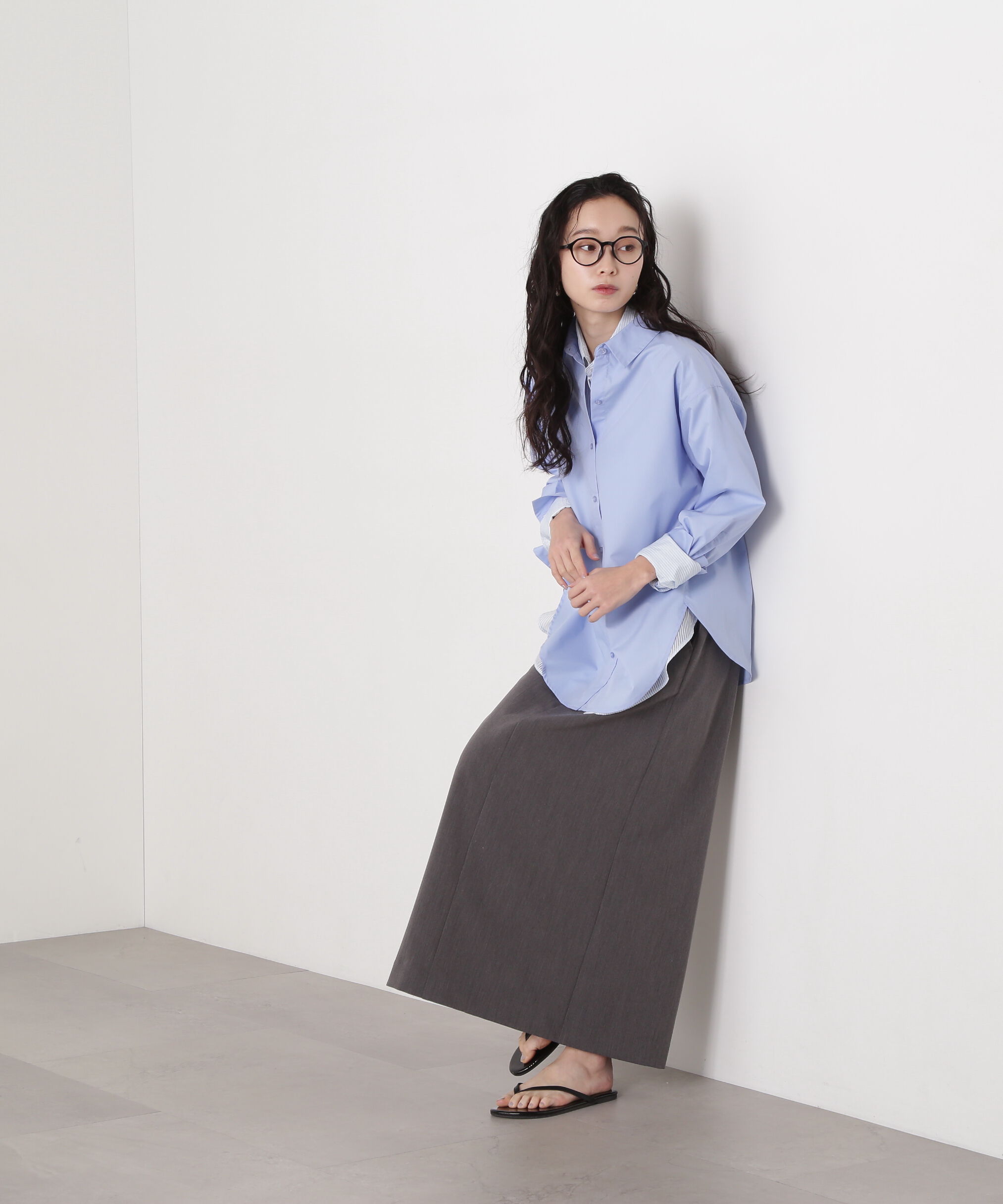  「ドロップショルダーベーシックシャツ」|シャツ・ブラウス|