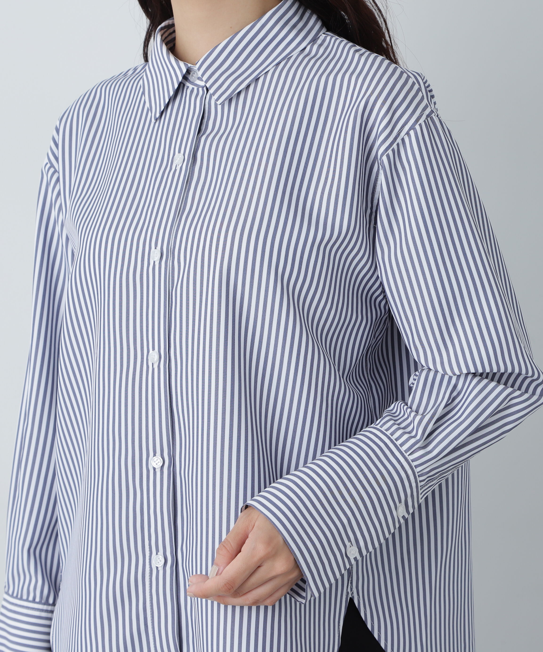  「ドロップショルダーベーシックシャツ」|シャツ・ブラウス|