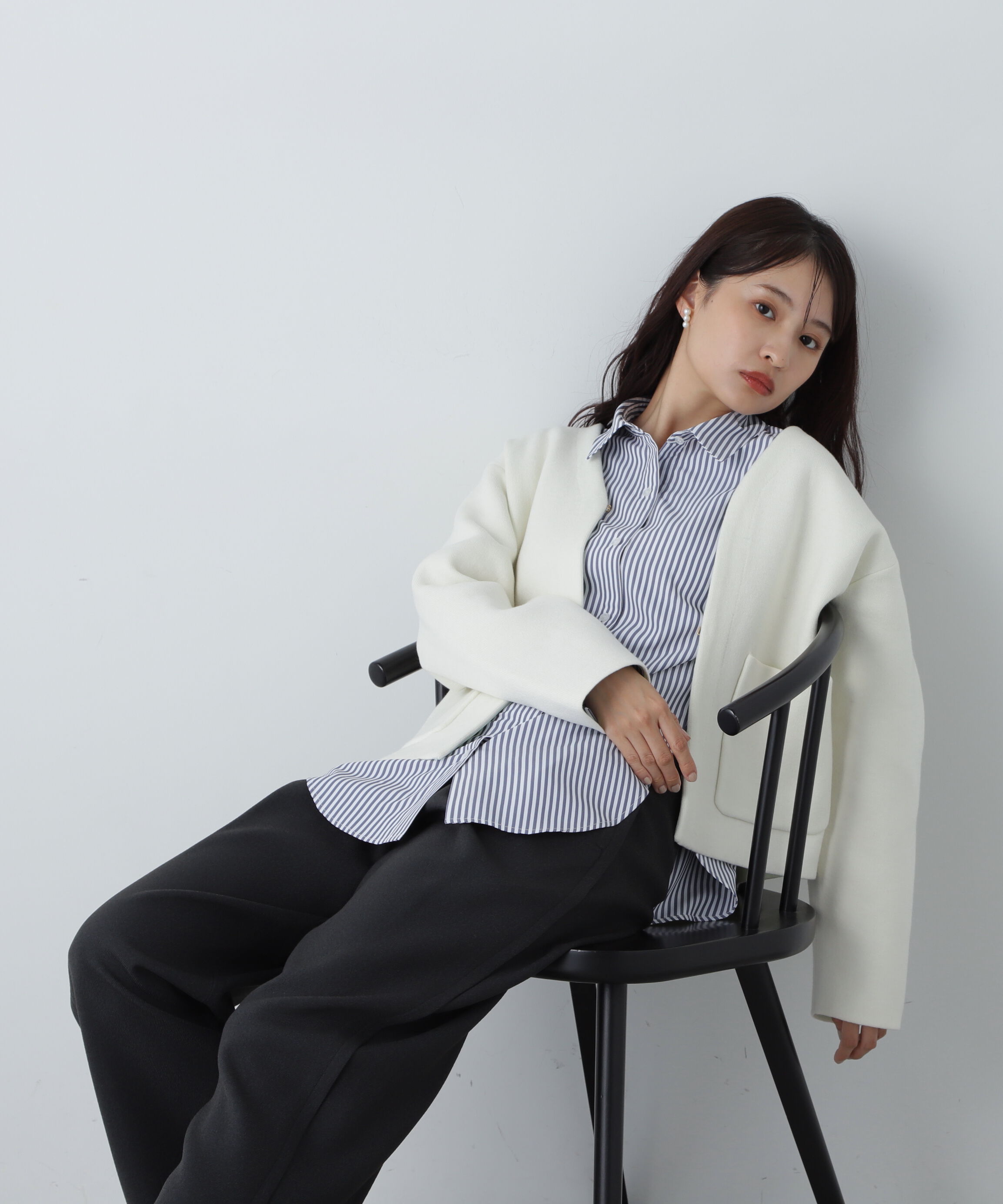  「ドロップショルダーベーシックシャツ」|シャツ・ブラウス|