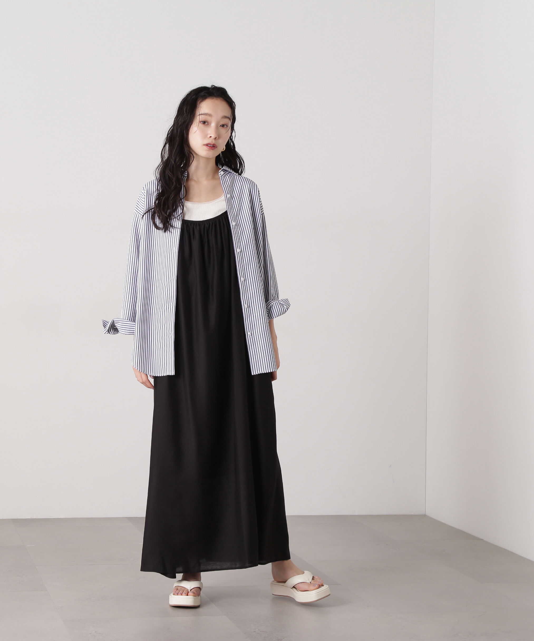  「ドロップショルダーベーシックシャツ」|シャツ・ブラウス|