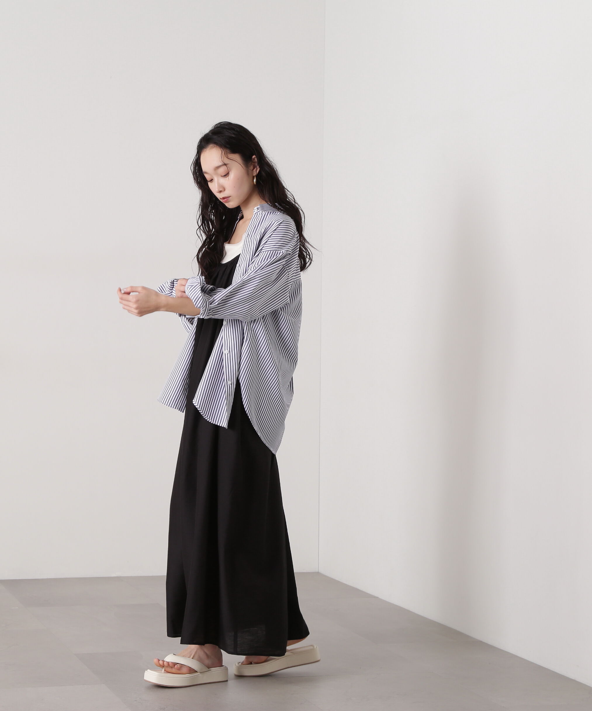  「ドロップショルダーベーシックシャツ」|シャツ・ブラウス|