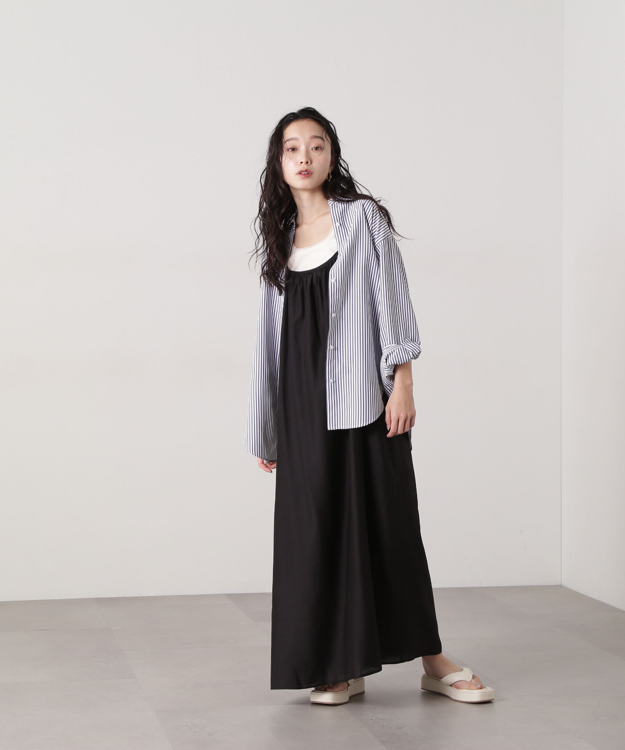  「ドロップショルダーベーシックシャツ」|シャツ・ブラウス|