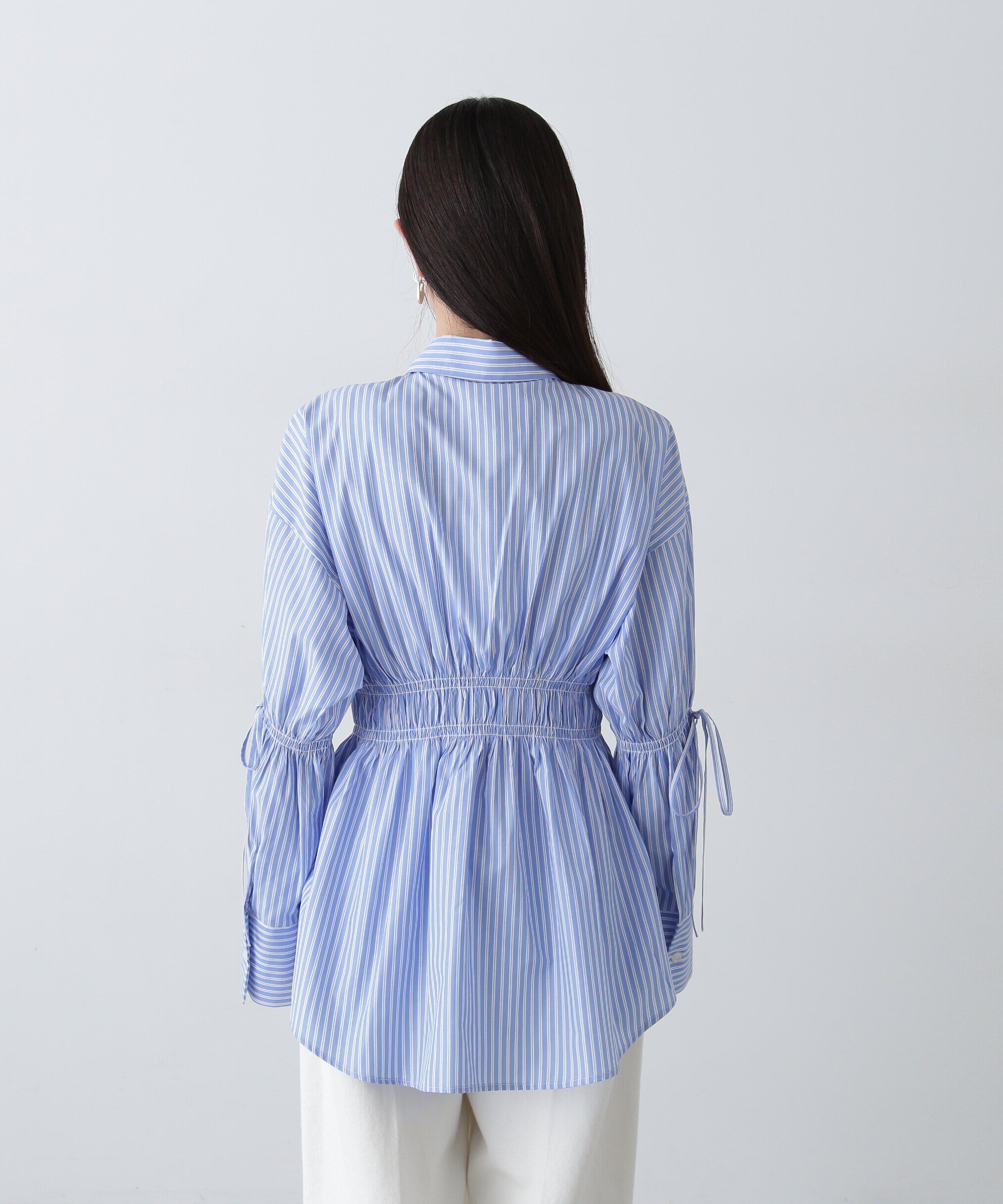  「ウエストシャーリングロングシャツ」|シャツ・ブラウス|