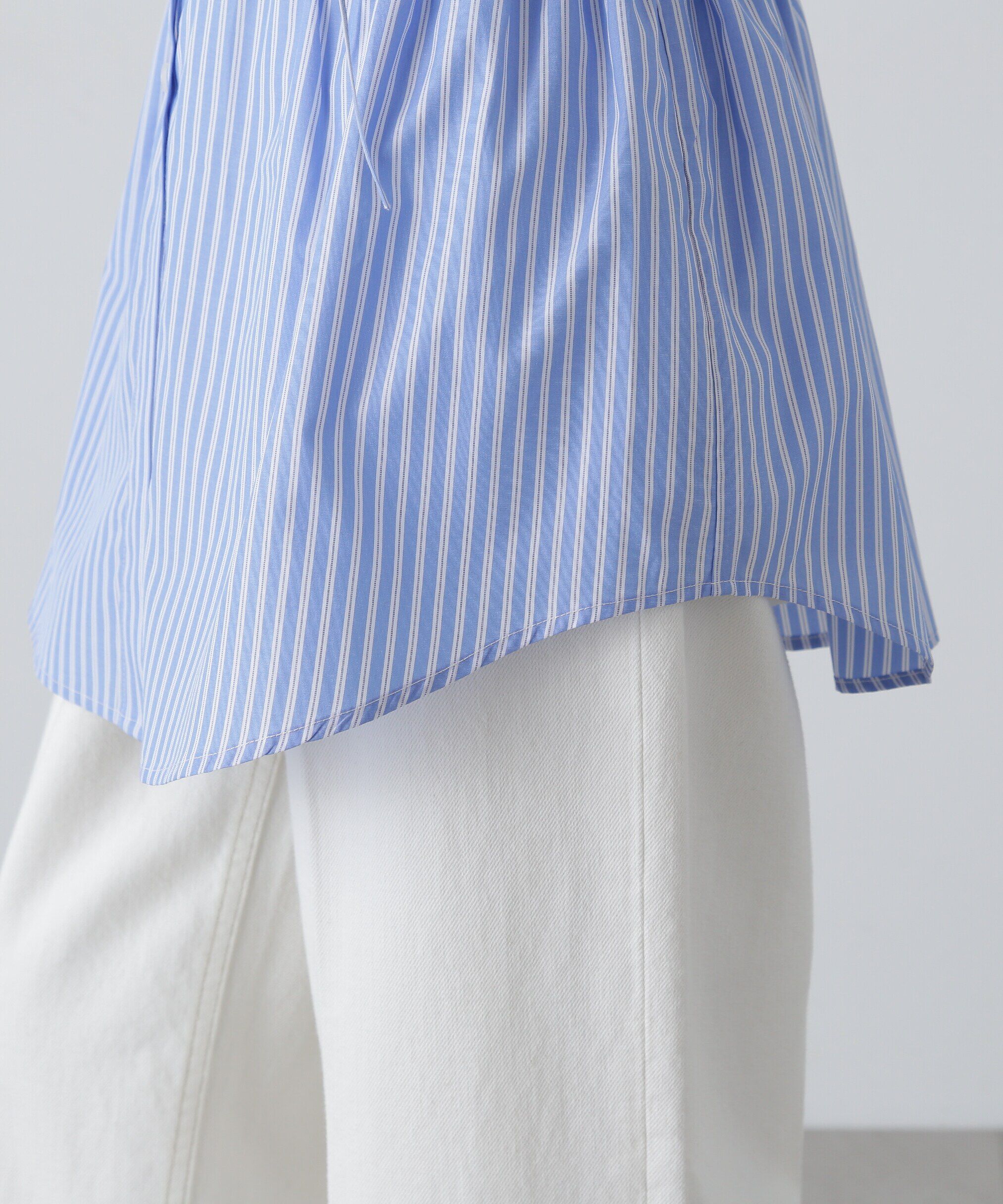  「ウエストシャーリングロングシャツ」|シャツ・ブラウス|