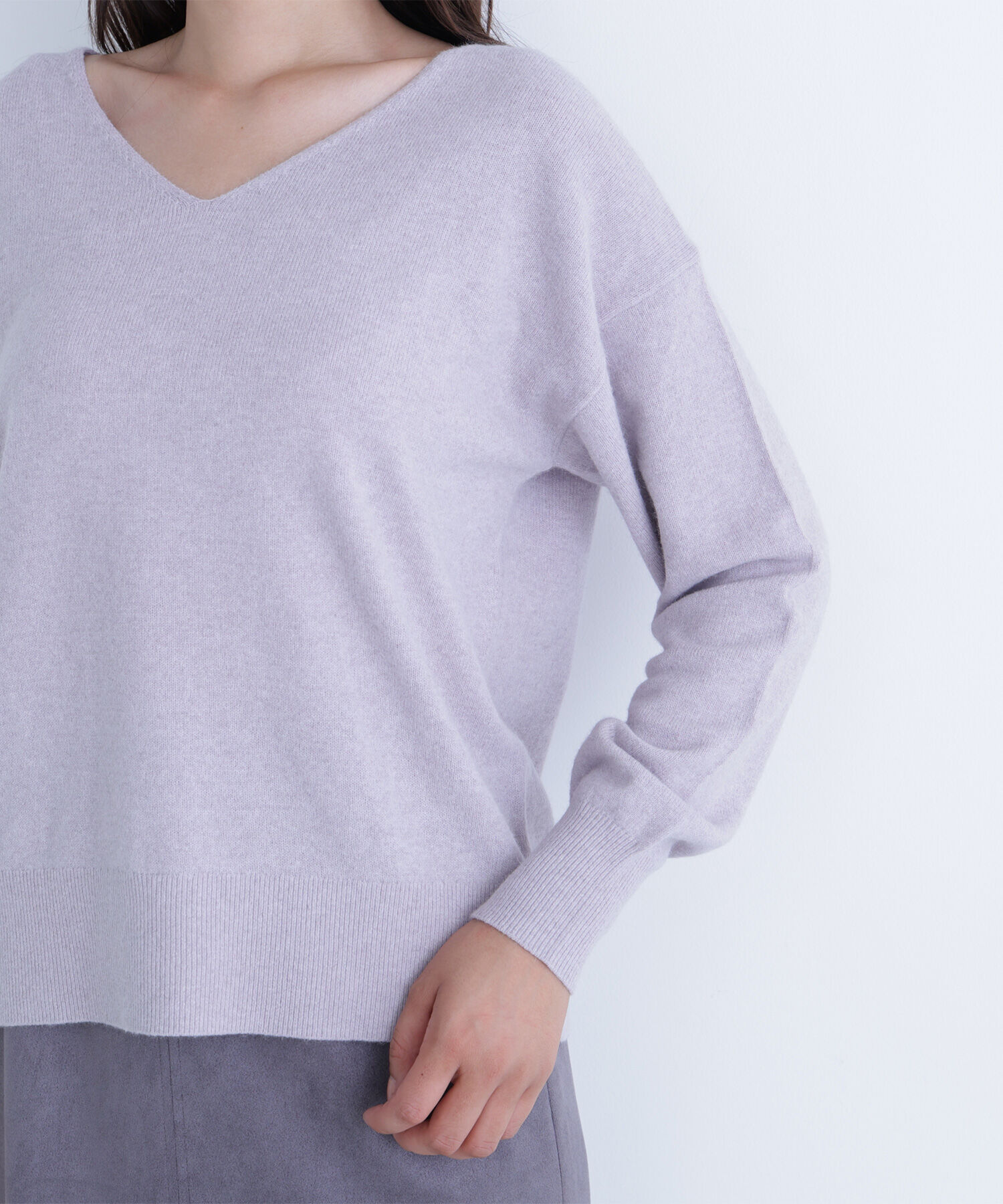  「FOX混ジェントリーシリーズ Vネックニット」|ニット・セーター|