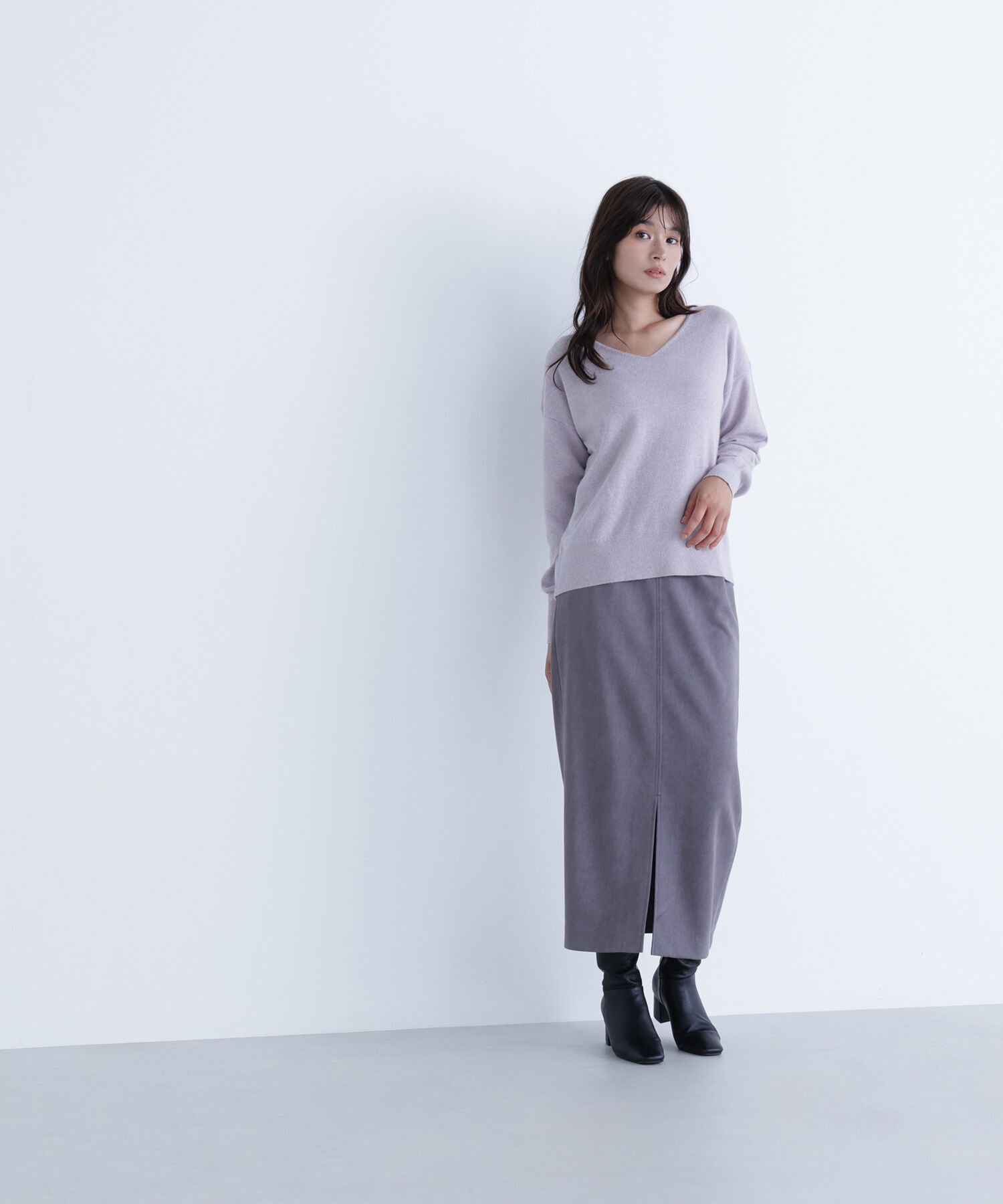  「FOX混ジェントリーシリーズ Vネックニット」|ニット・セーター|