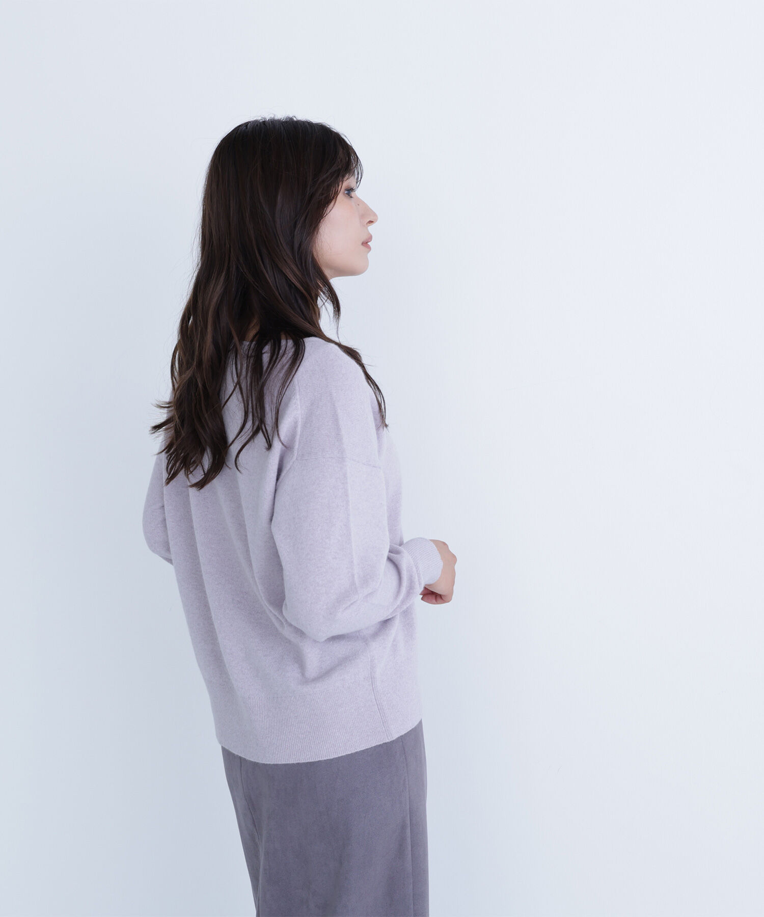  「FOX混ジェントリーシリーズ Vネックニット」|ニット・セーター|