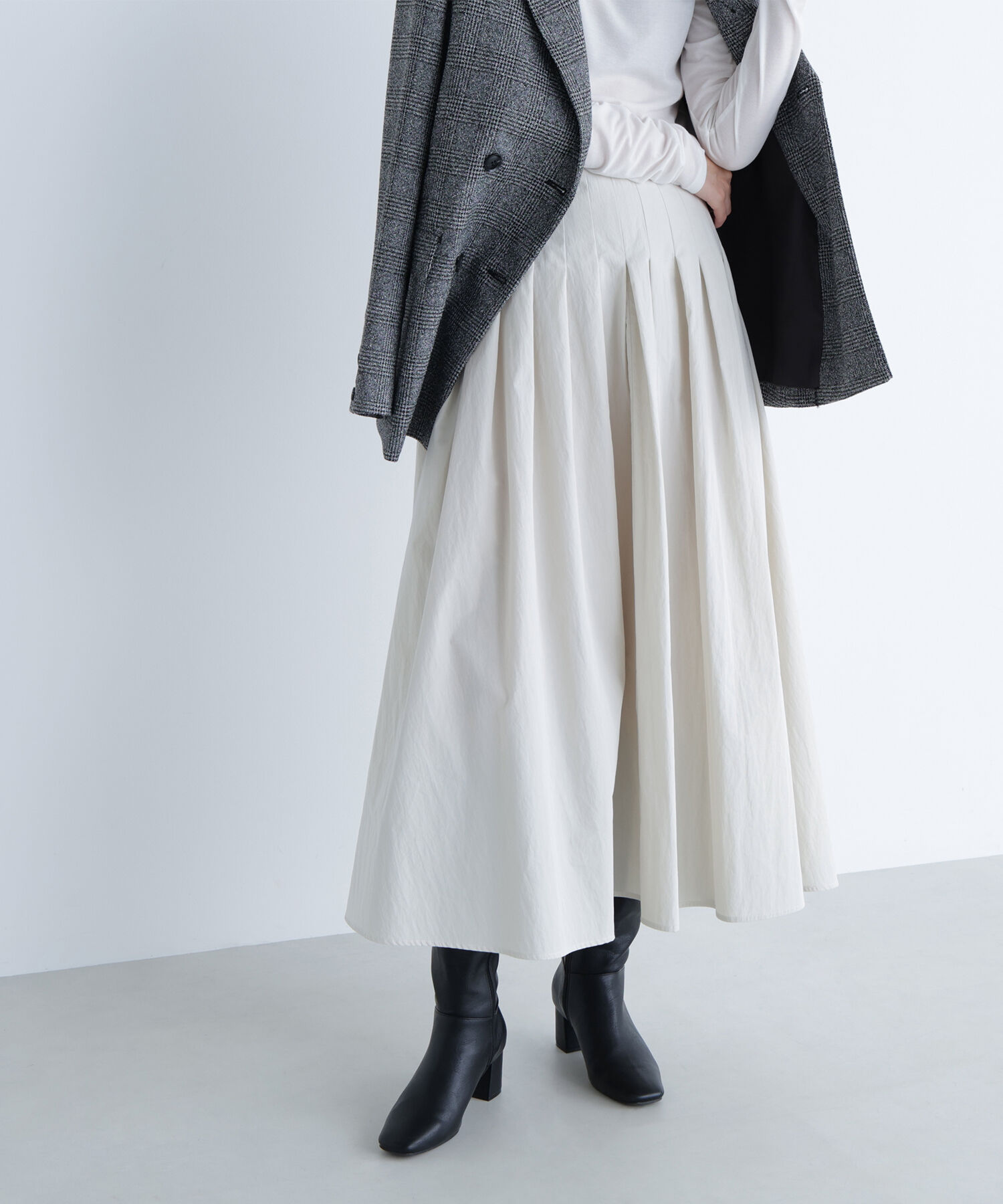  「タフタボリュームスカート」|スカート|