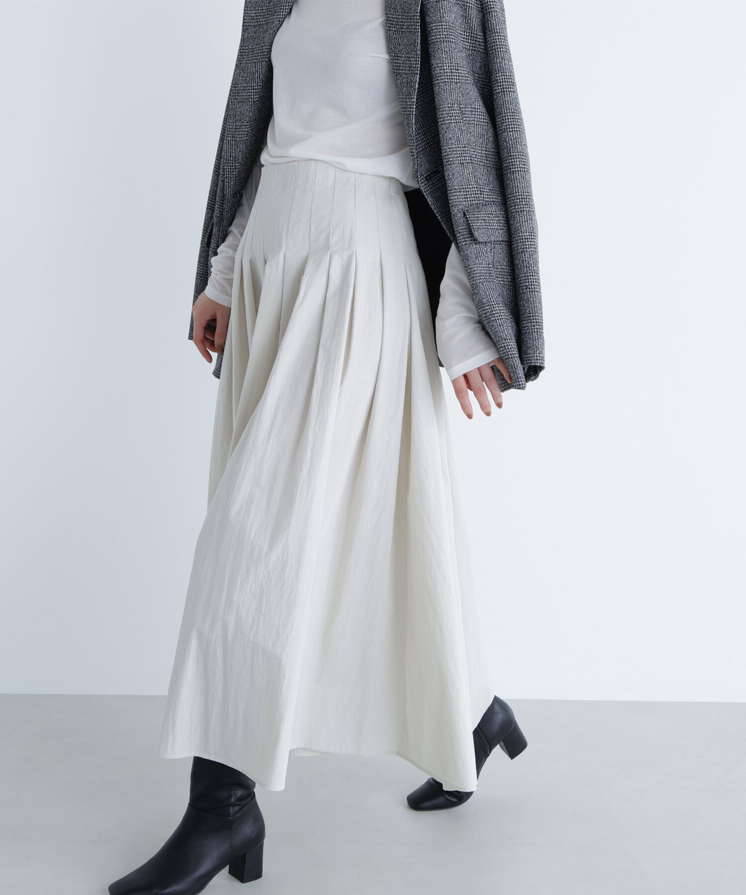  「タフタボリュームスカート」|スカート|