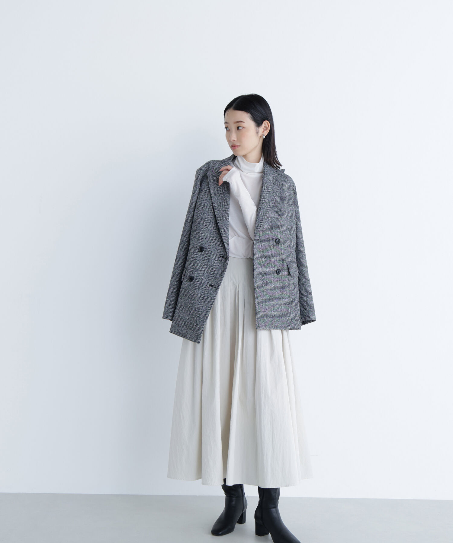  「タフタボリュームスカート」|スカート|