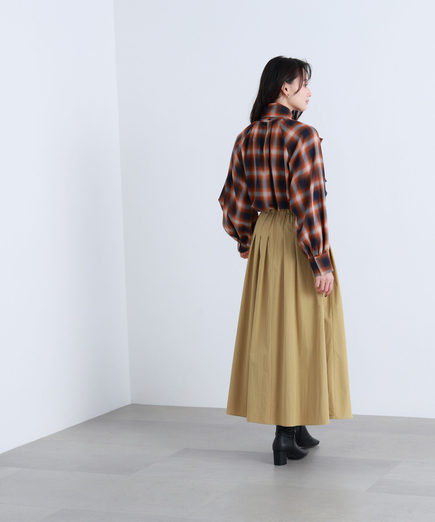  「タフタボリュームスカート」|スカート|