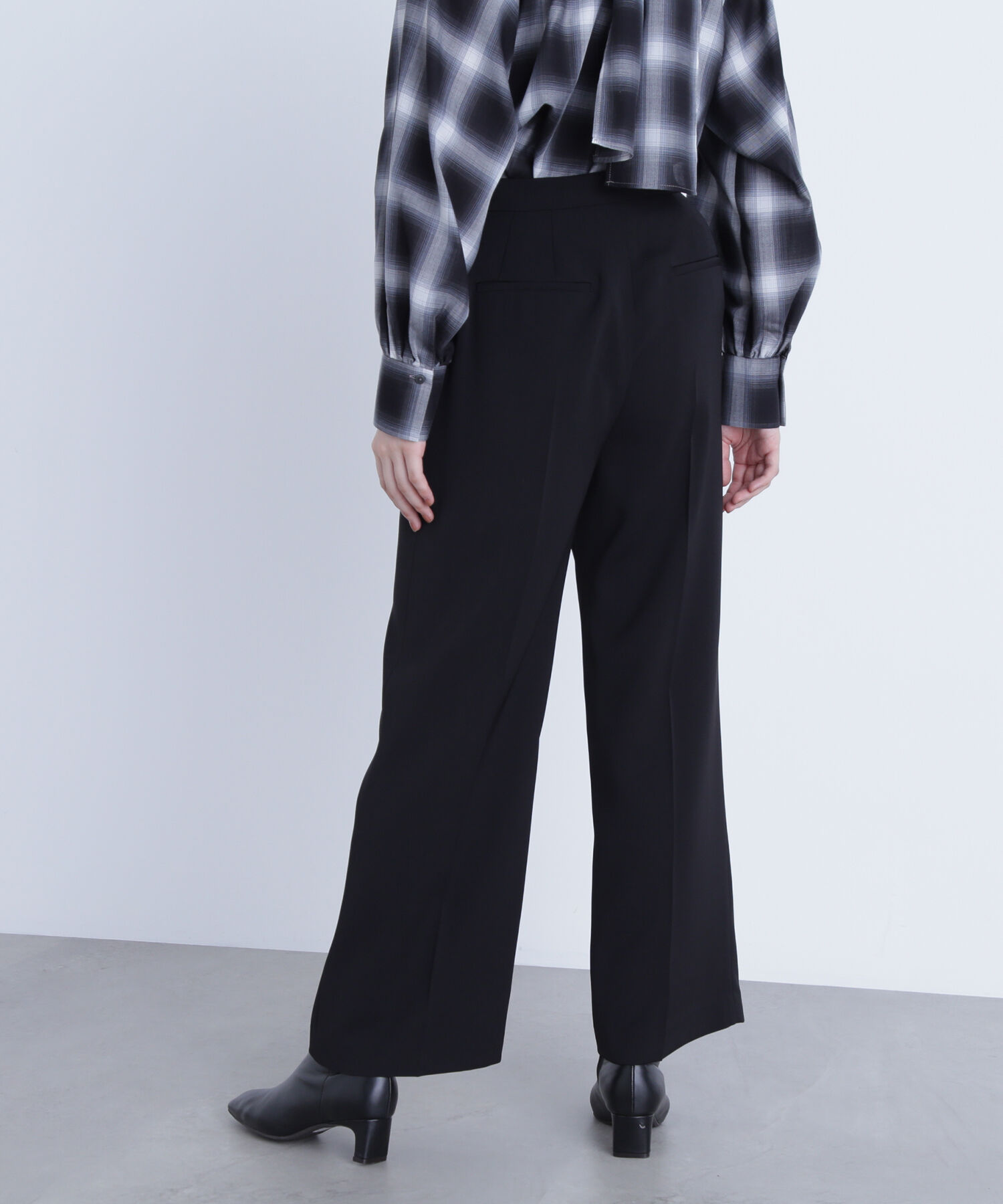  「メタルディティールタックワイドパンツ」|その他|