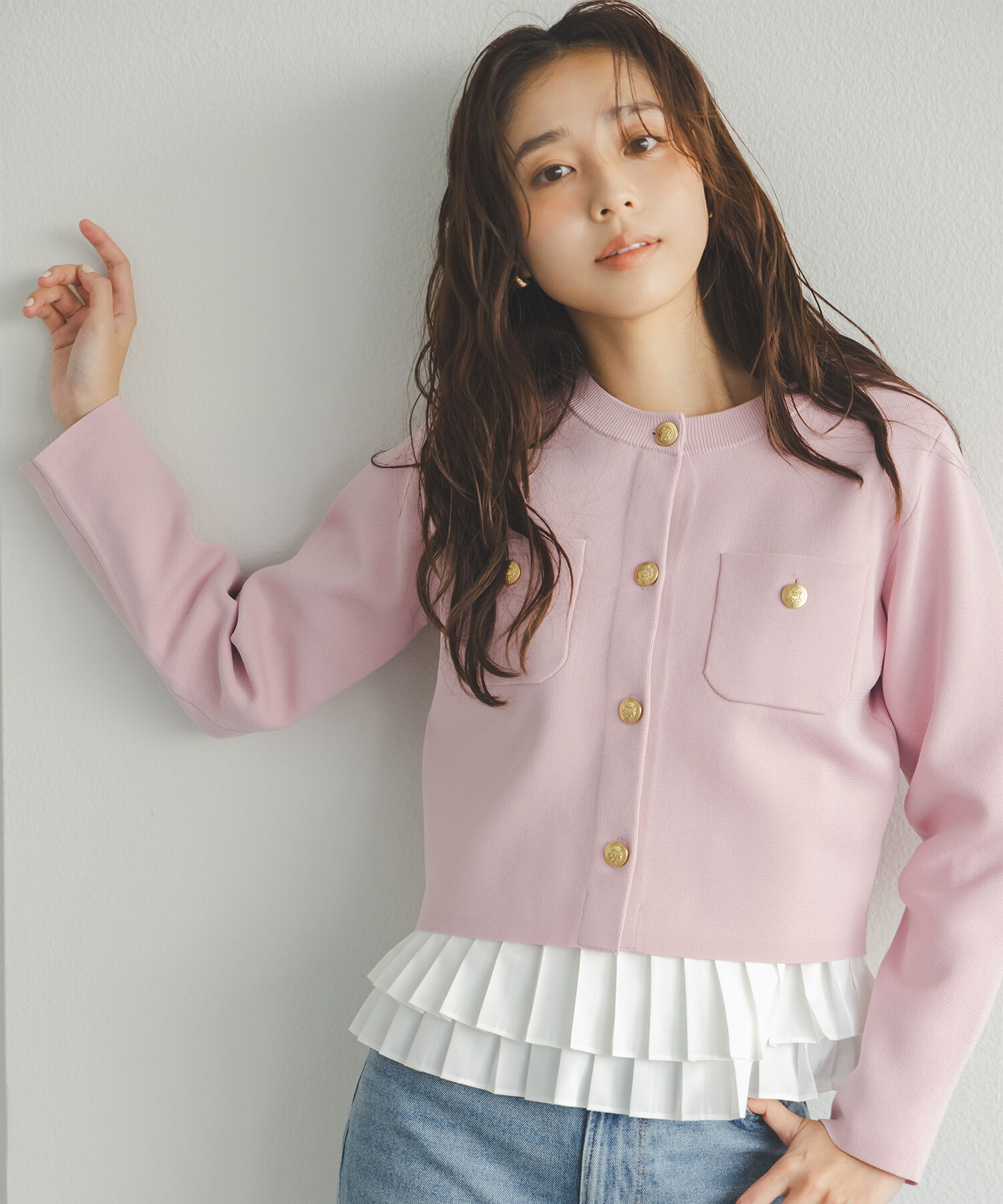  「プリーツヘムブラウス」|シャツ・ブラウス|