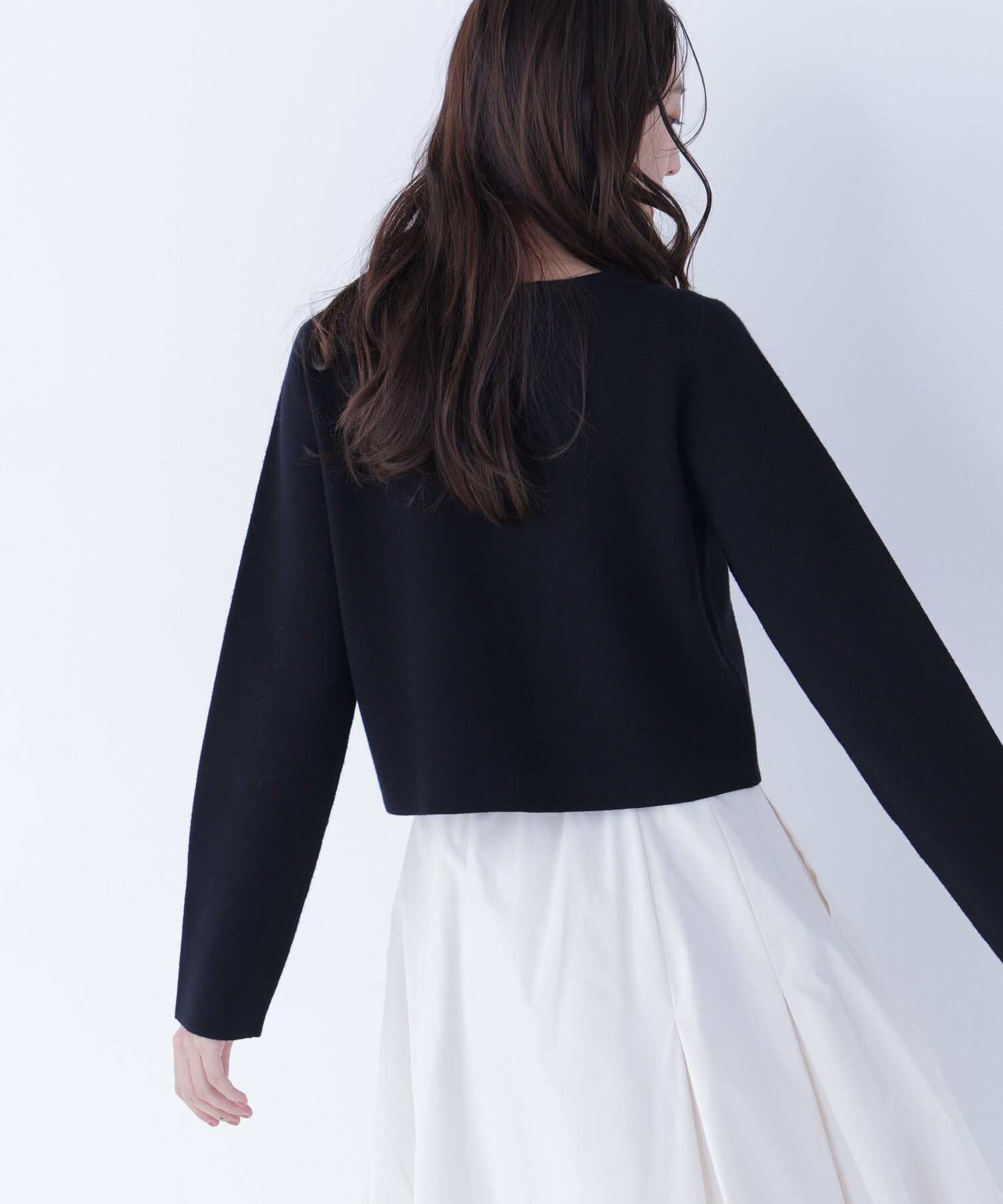  「ハートボタンニットジャケット」|ニット・セーター|