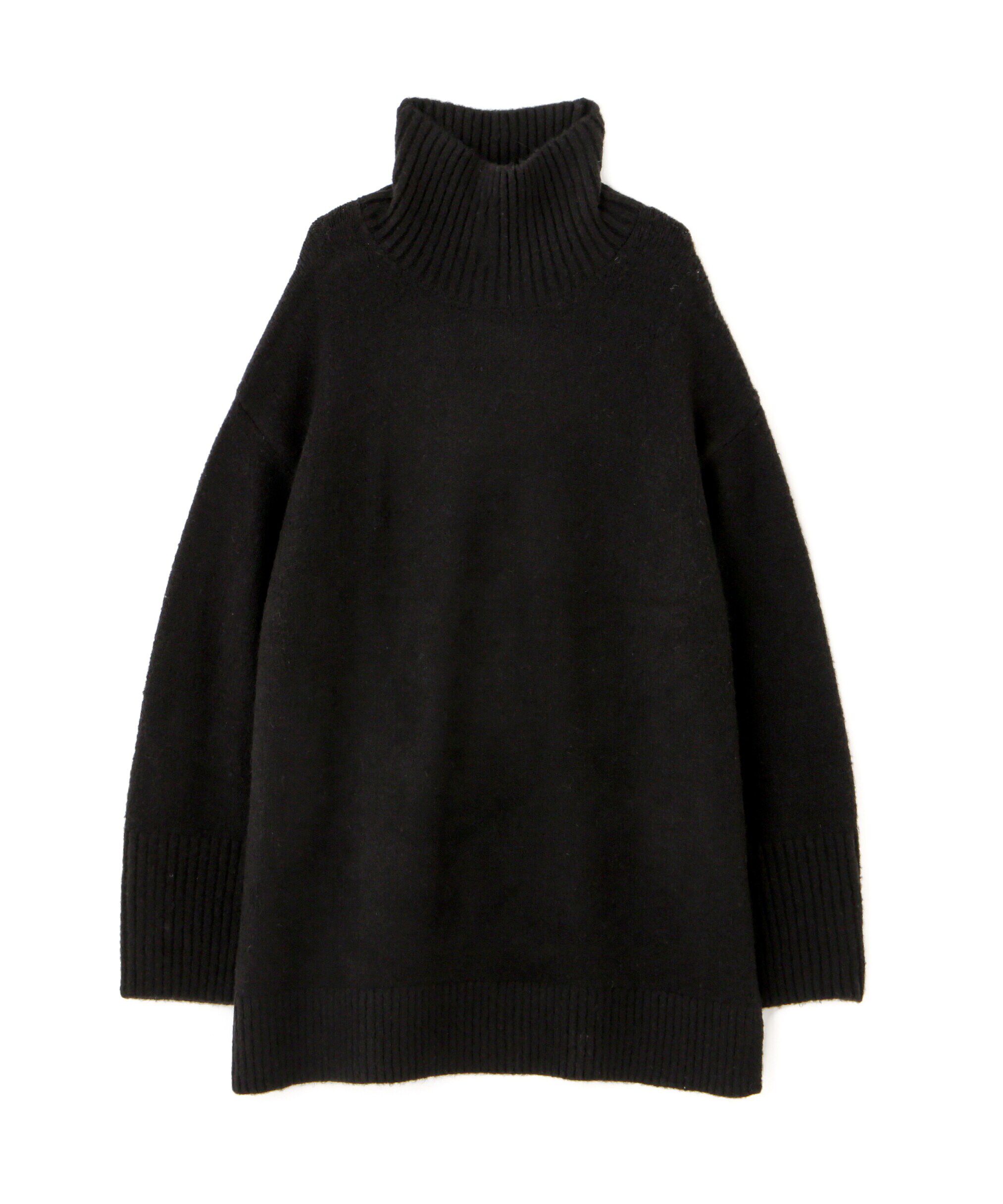  「ブークレハイネックチュニックニット」|ニット・セーター|