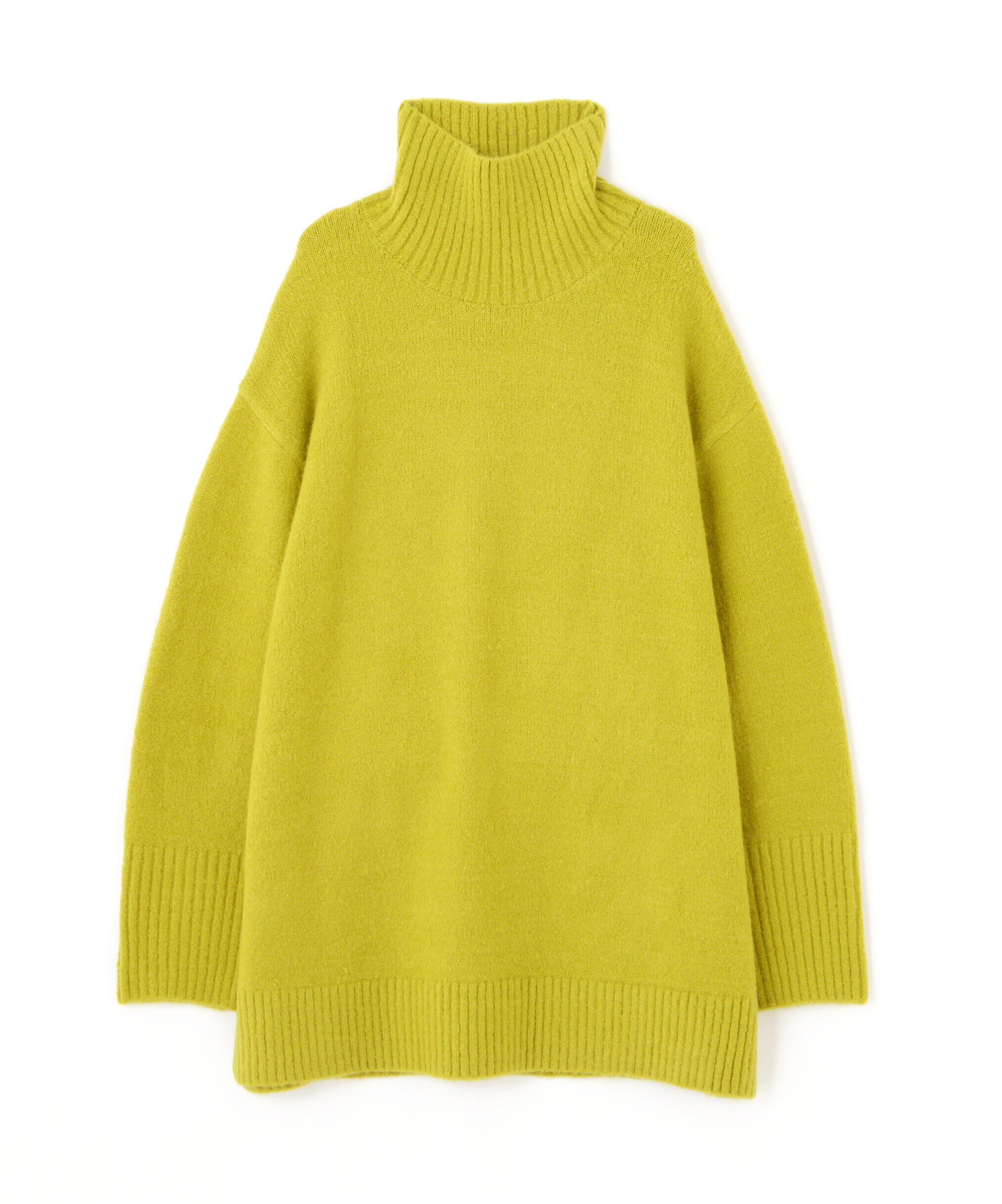  「ブークレハイネックチュニックニット」|ニット・セーター|