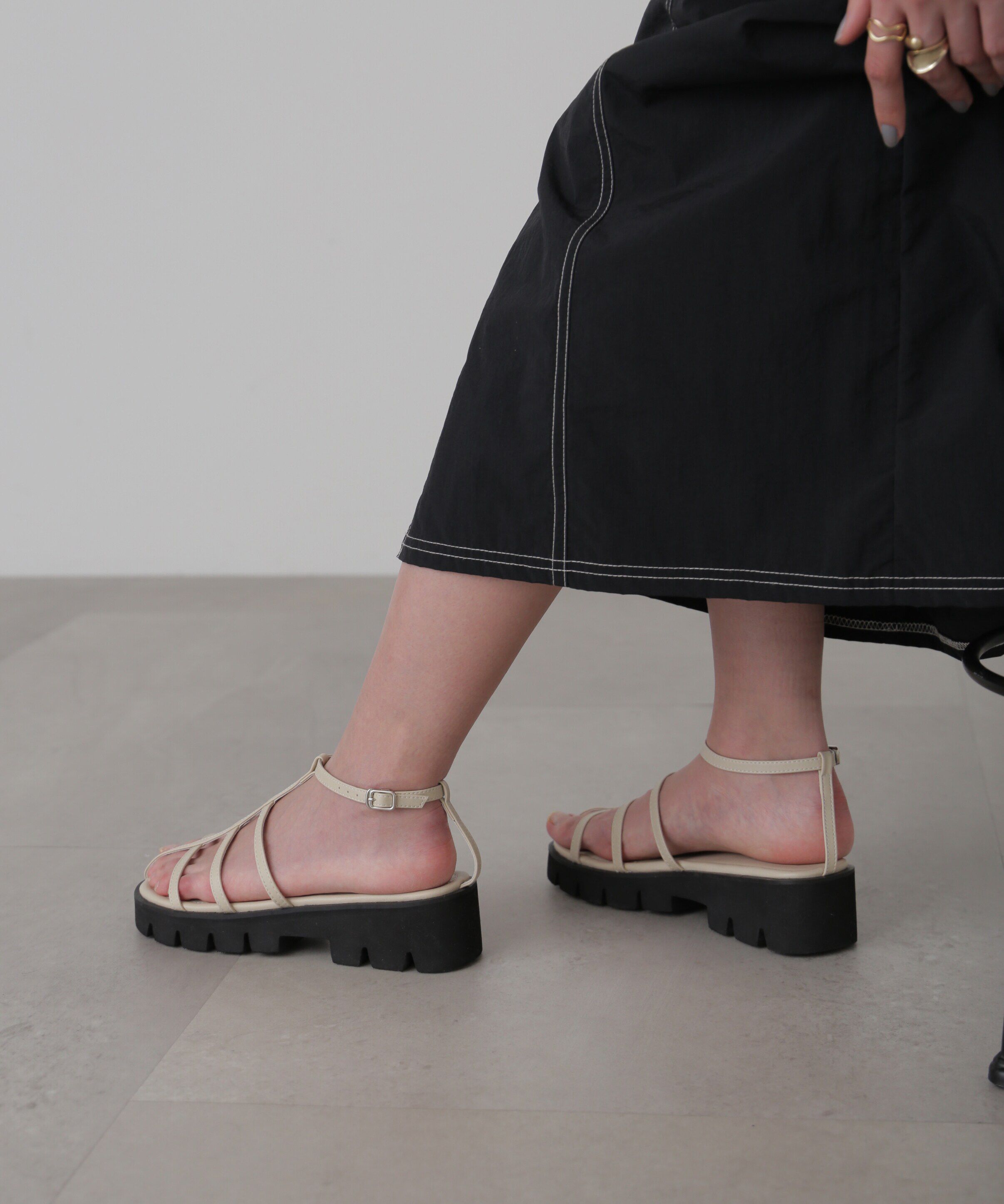  「トラックソールナローサンダル」|その他|