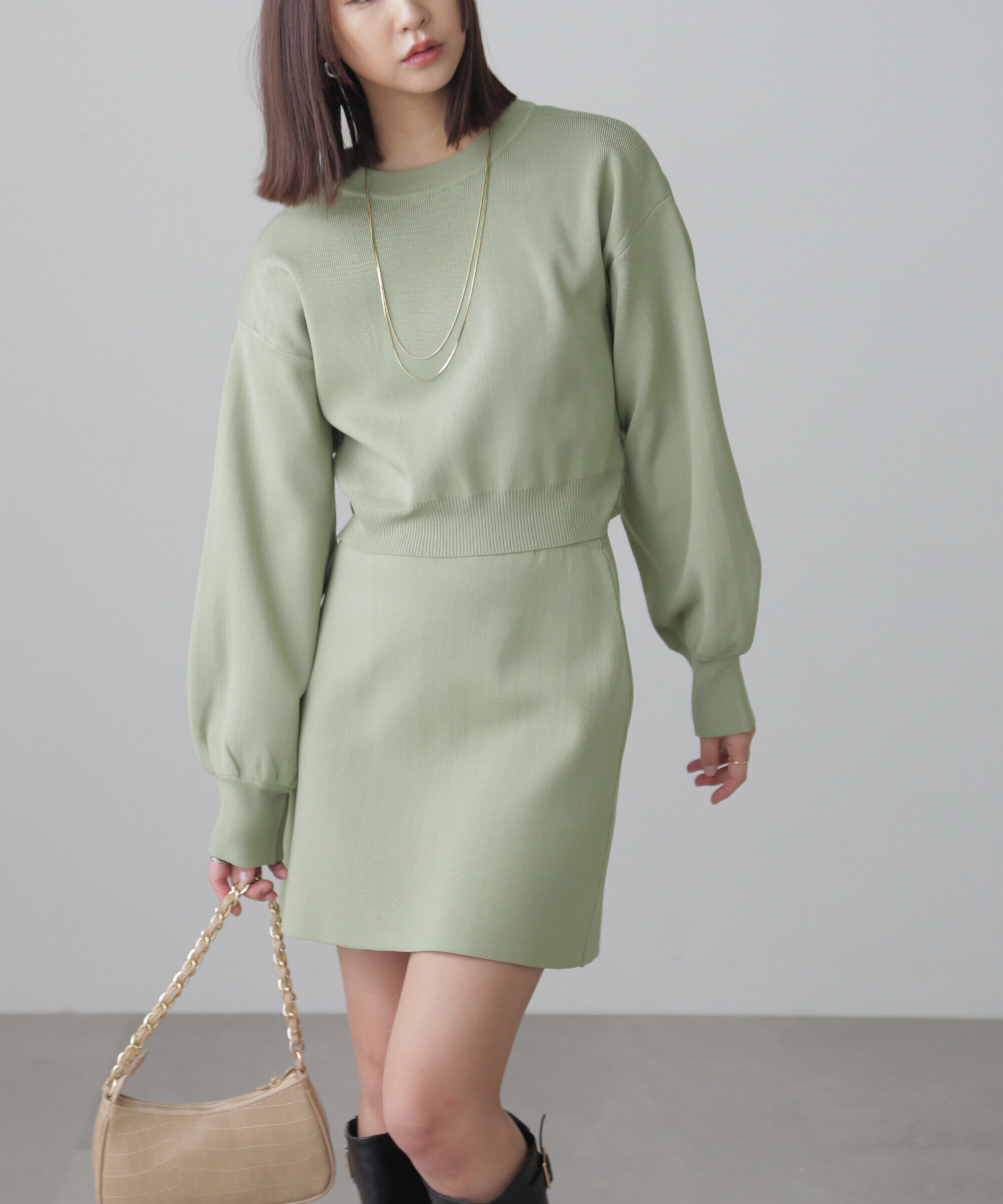  「スポンディッシュニットセットアップ」|ワンピース|