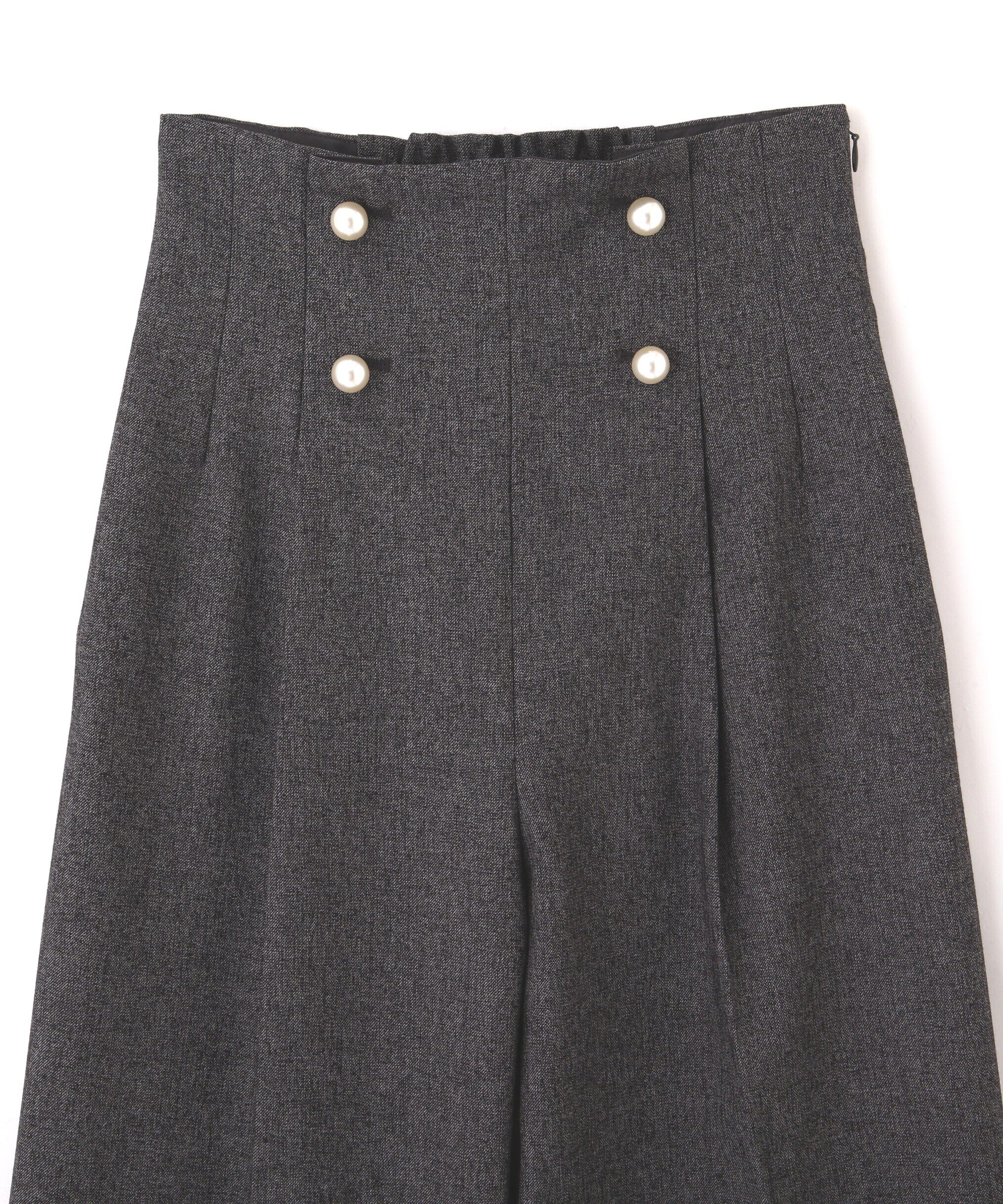  「パールボタンワイドパンツ」|その他|