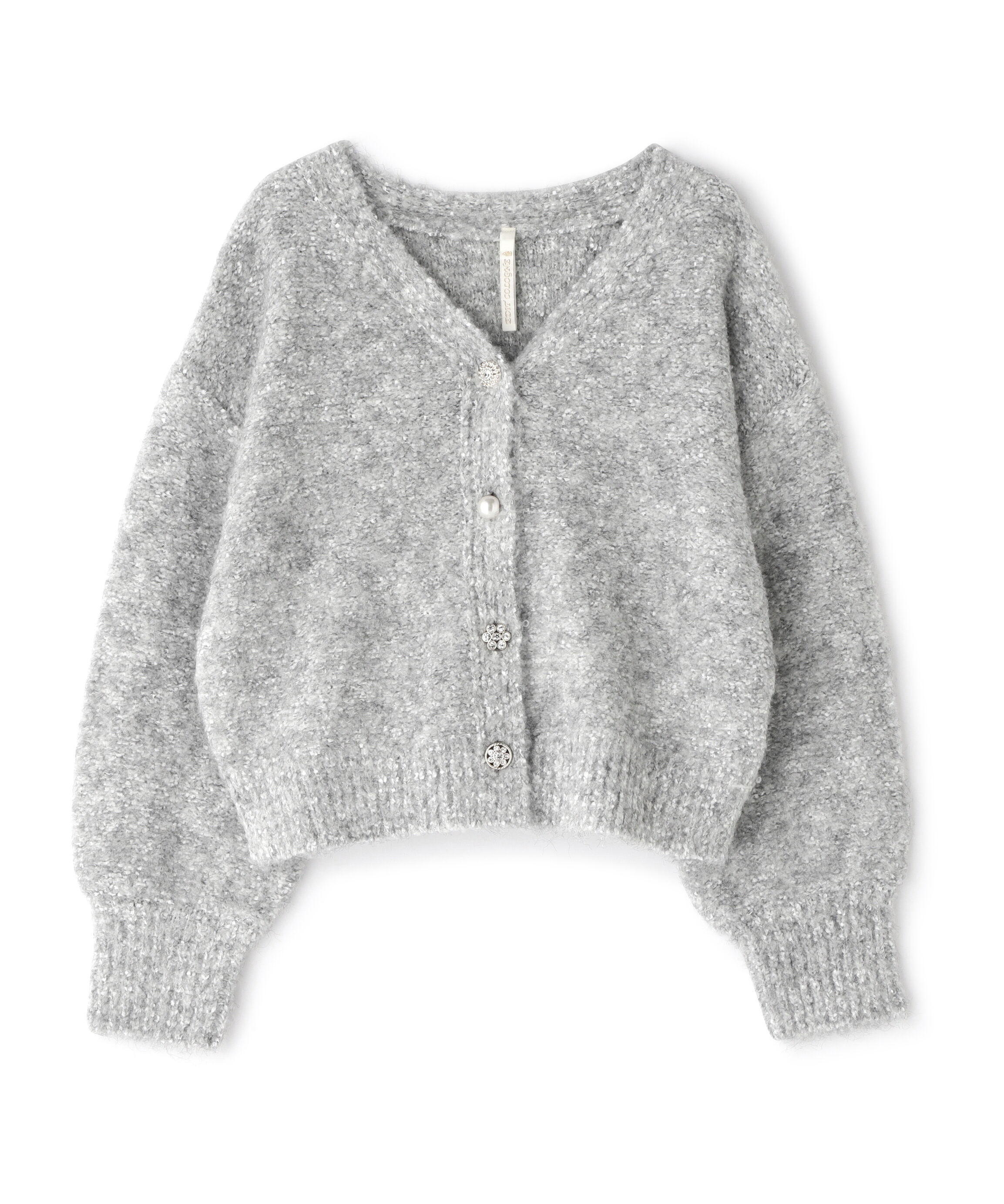 PROPORTION BODY DRESSING「《EDIT COLOGNE》ファンシーヤーンビジューカディガン 25AW」|カーディガン|