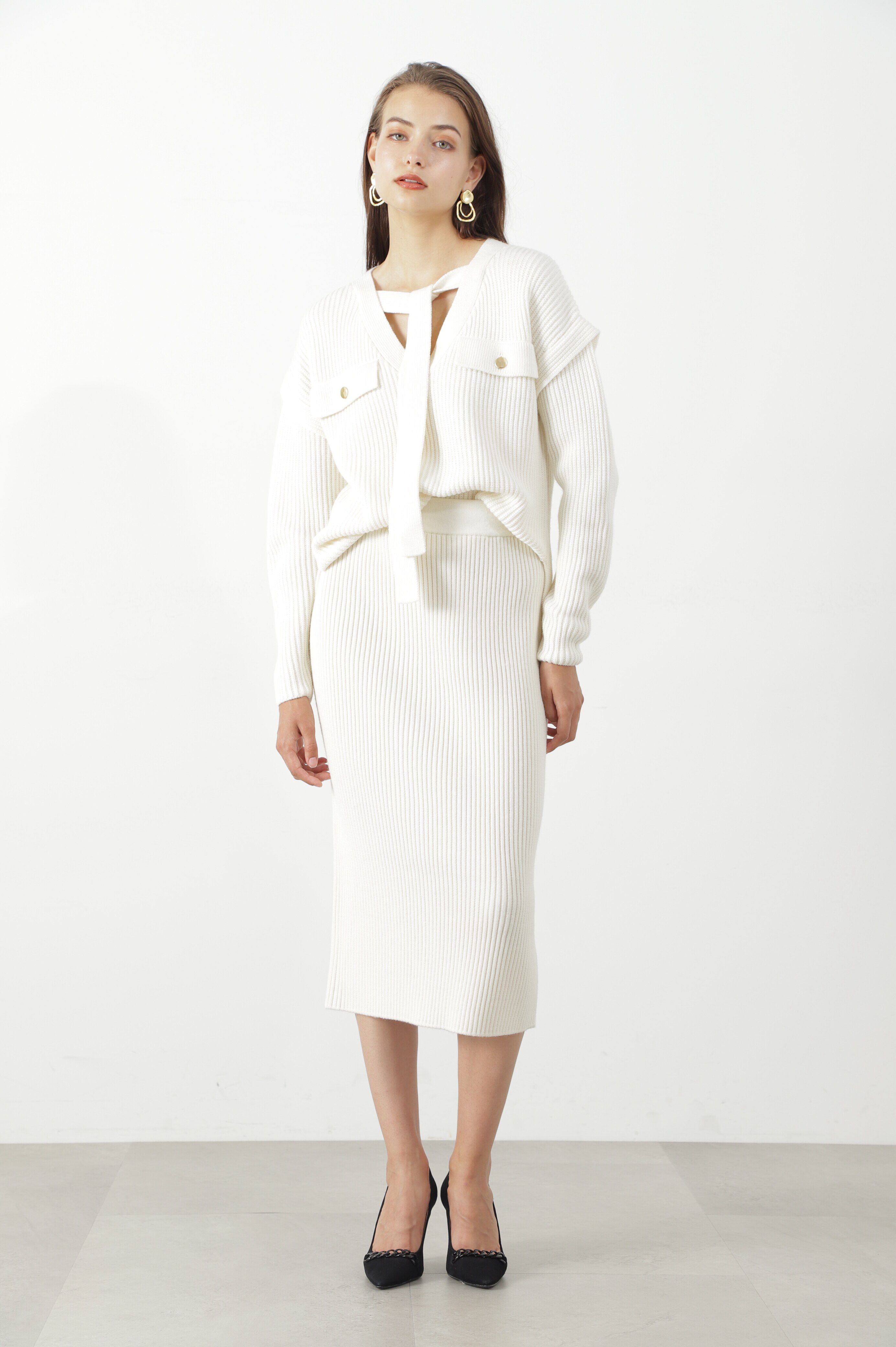  「◆RIBニットタイトスカート」|スカート|