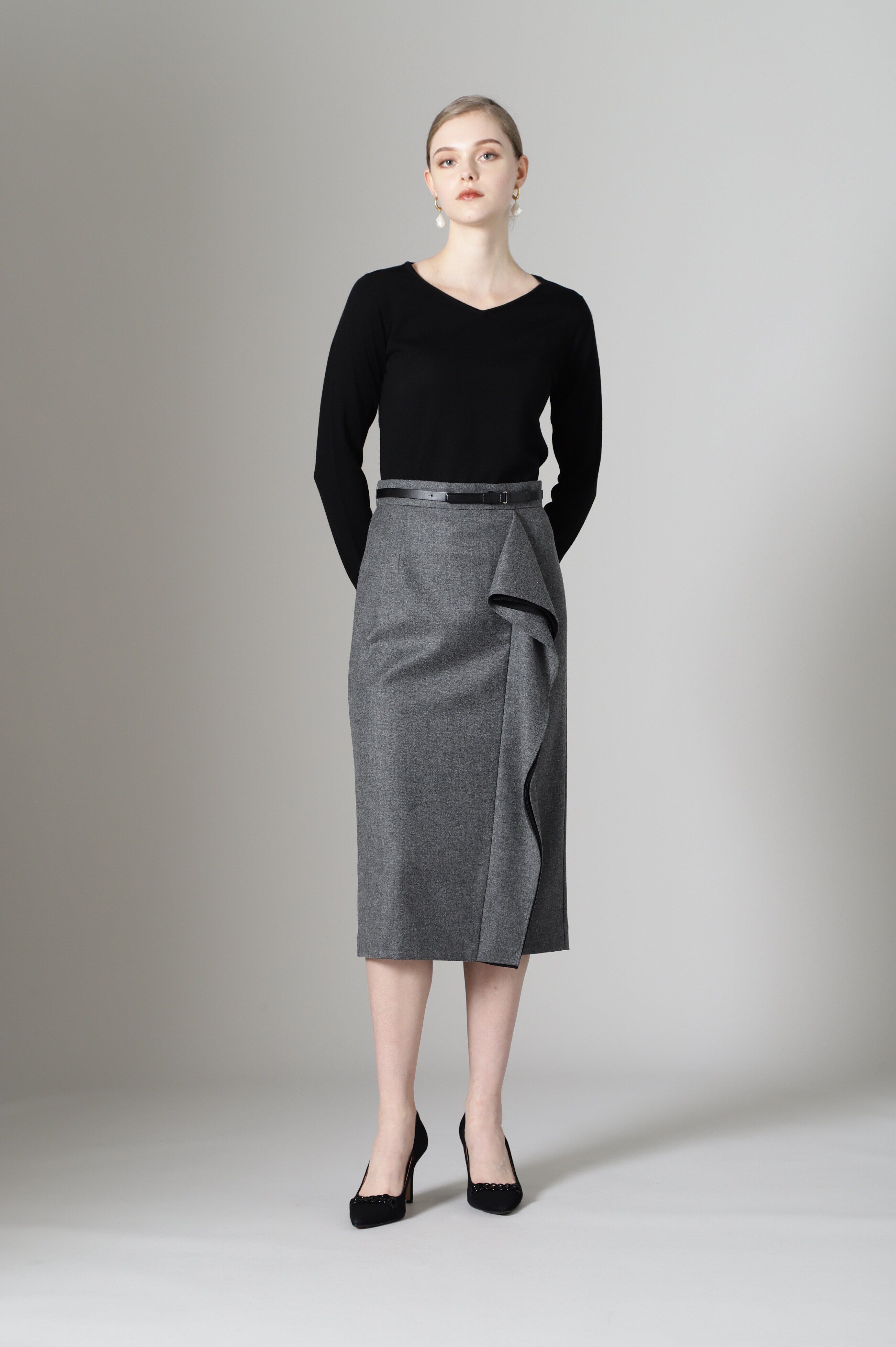  「◆Ｖネックニットプルオーバー」|ニット・セーター|