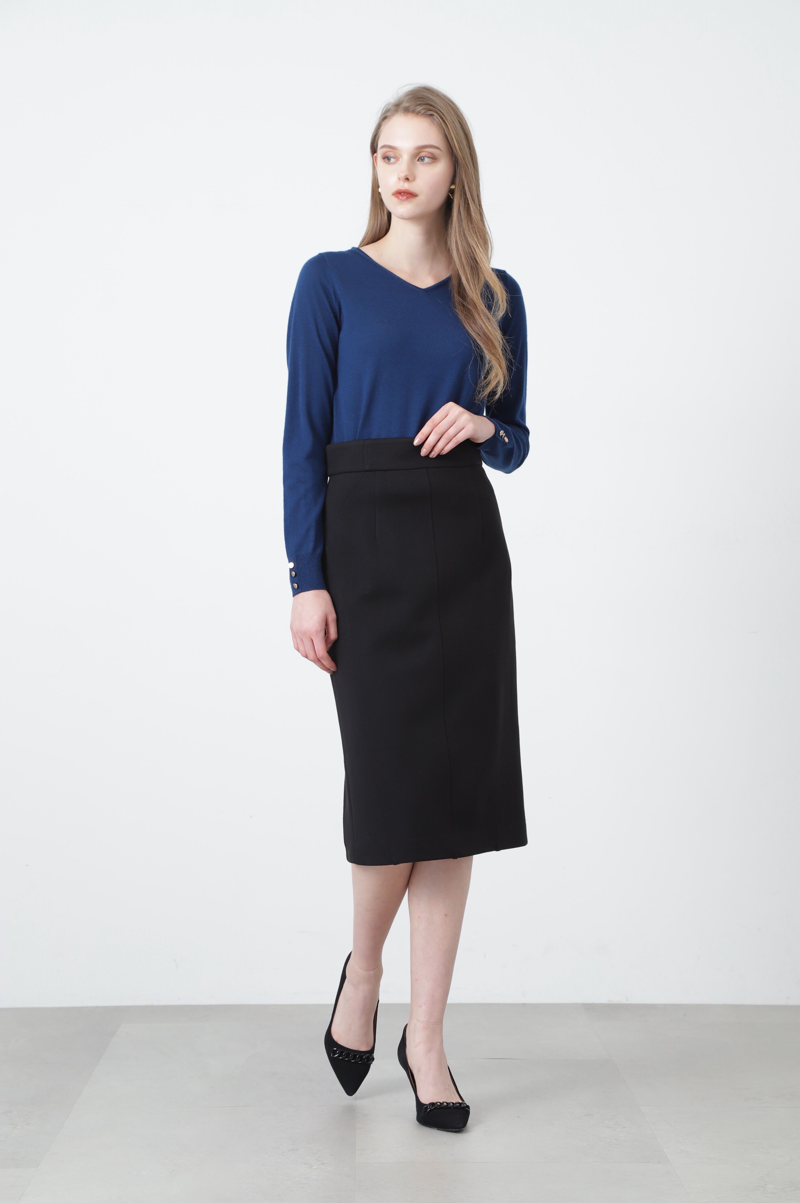  「◆Ｖネックニットプルオーバー」|ニット・セーター|