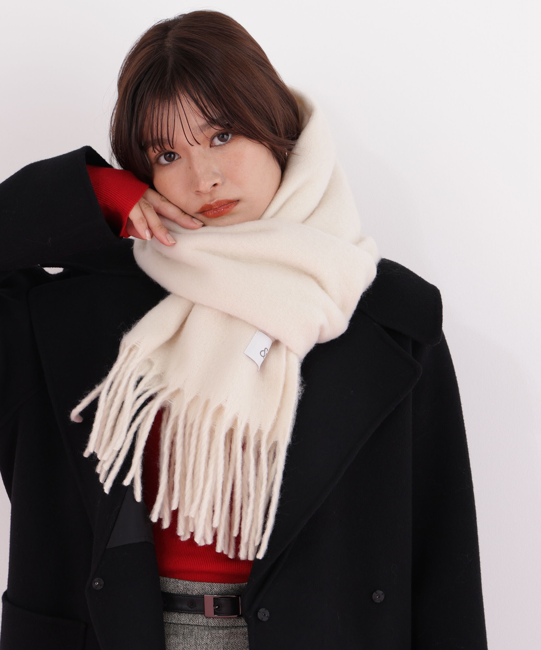  「［WEB限定］ソフトタッチブークレーマフラー」|バンダナ・スカーフ|