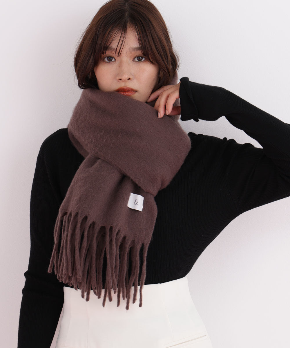  「［WEB限定］ソフトタッチブークレーマフラー」|バンダナ・スカーフ|