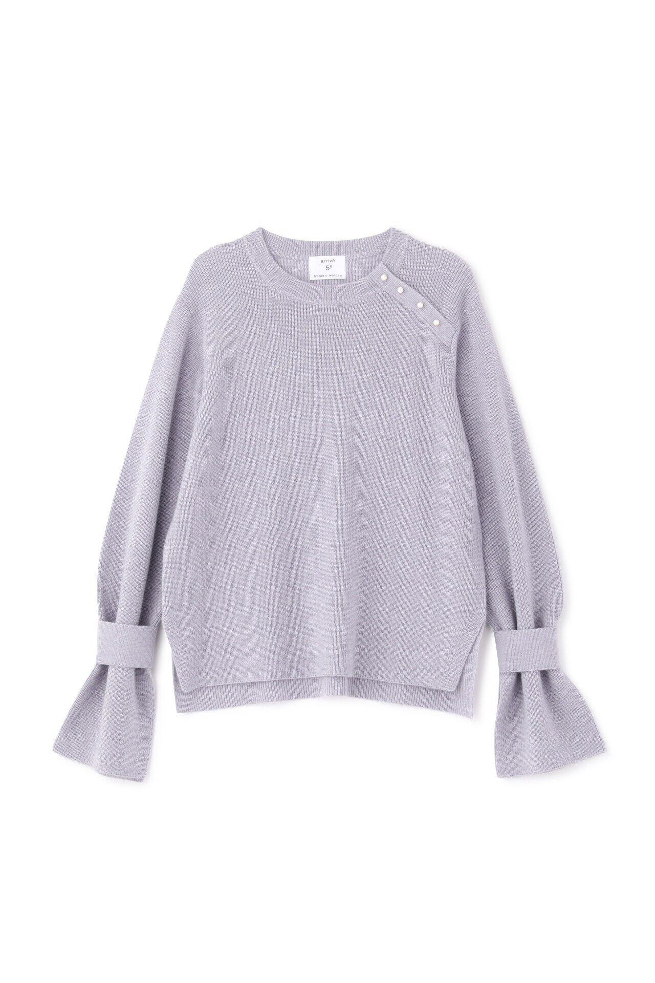  「◆≪arrive 5e≫パールボタンプルオーバー」|ニット・セーター|