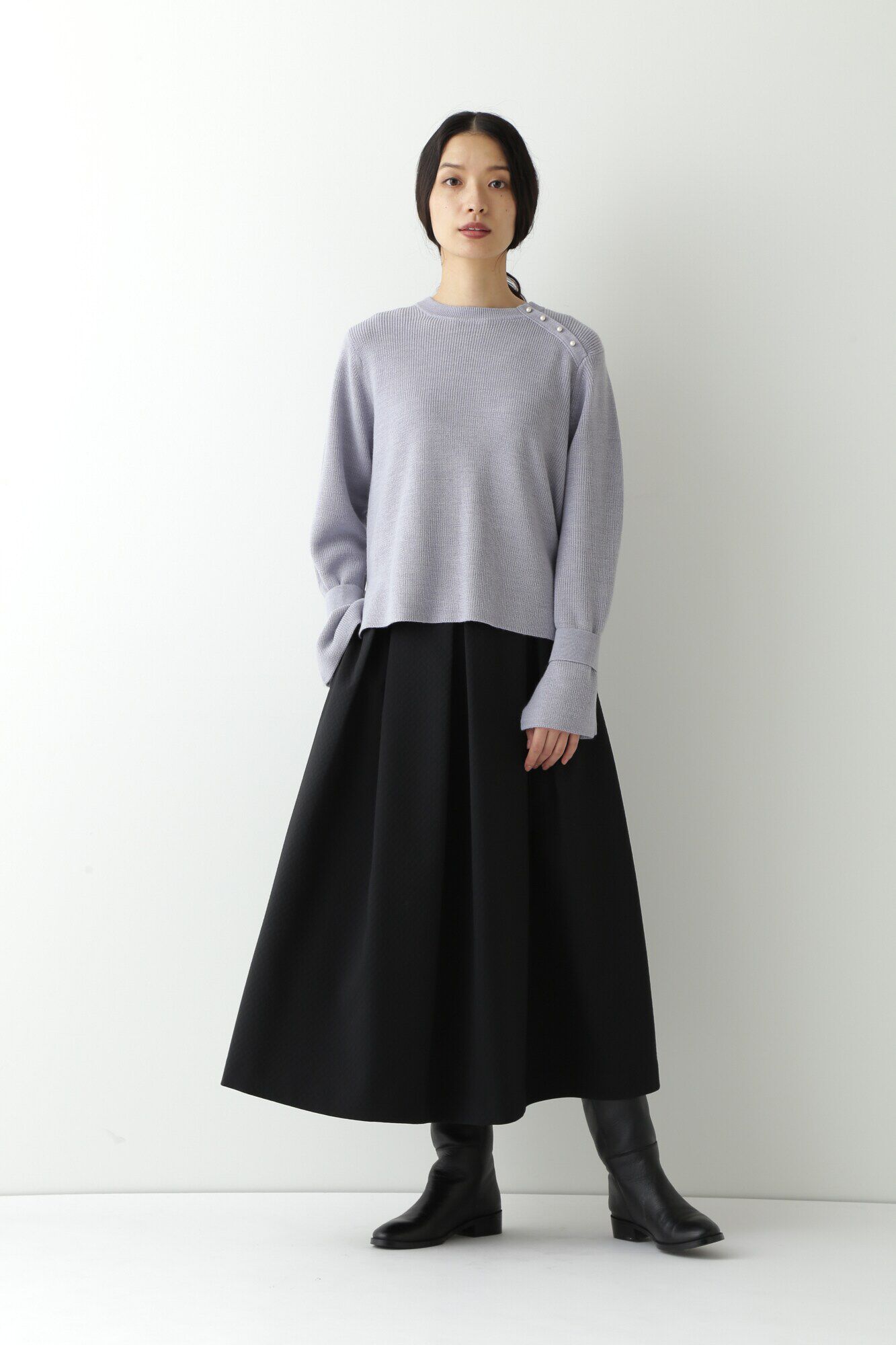  「◆≪arrive 5e≫パールボタンプルオーバー」|ニット・セーター|