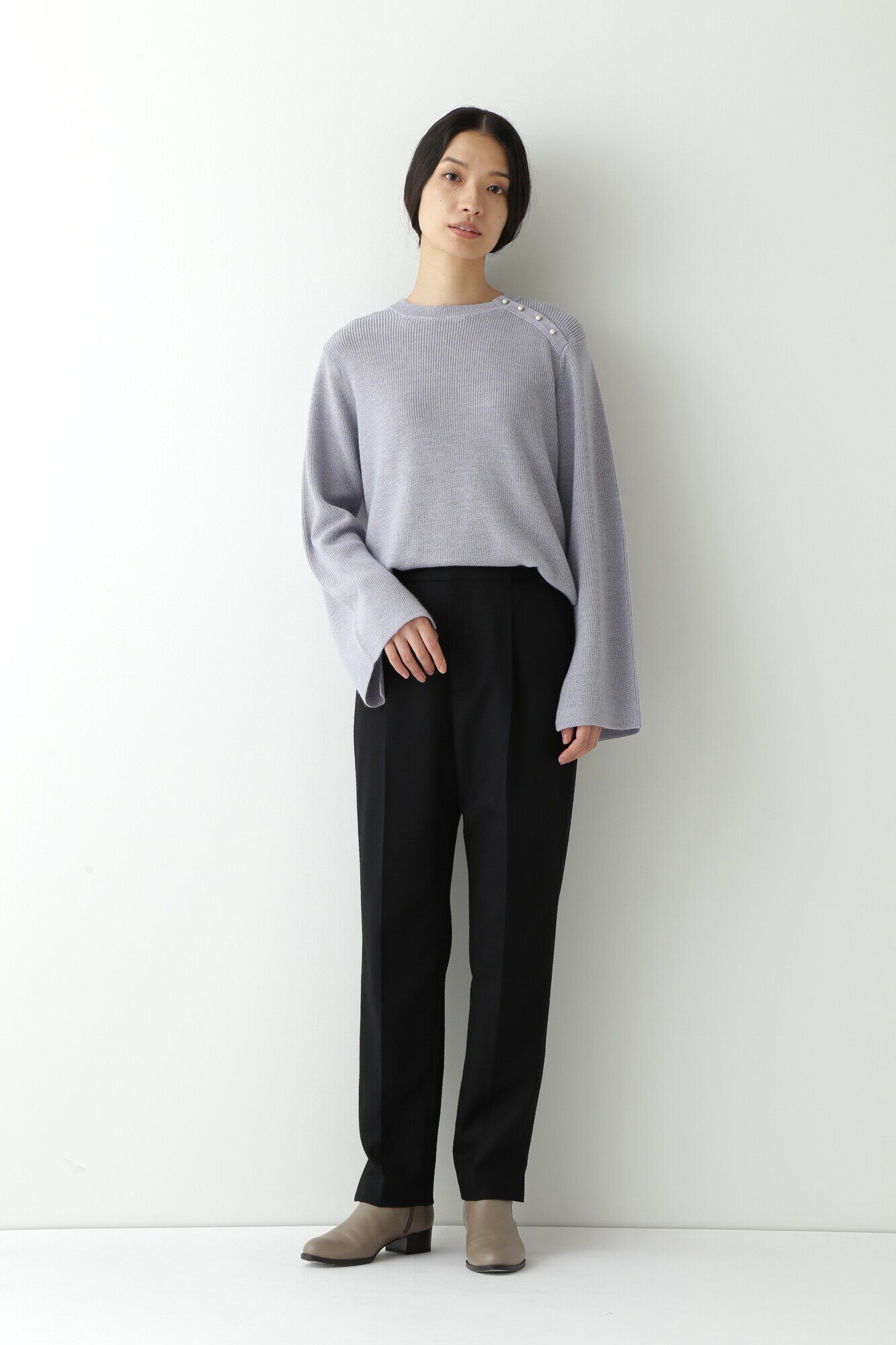  「◆≪arrive 5e≫パールボタンプルオーバー」|ニット・セーター|