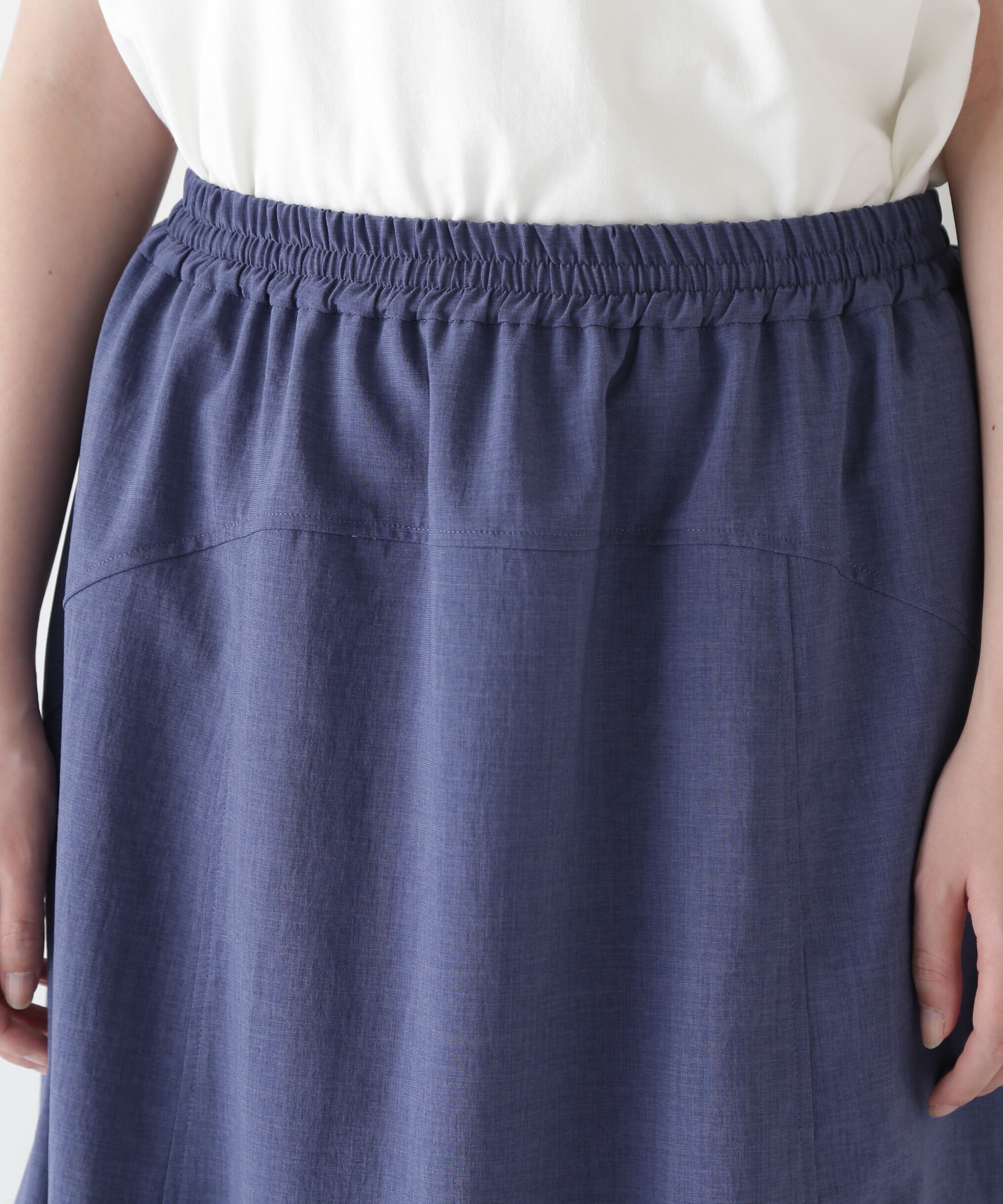  「◆【接触冷感・吸汗、速乾・吸水速乾】ドライポリエステルストレッチポプリンスカート」|スカート|