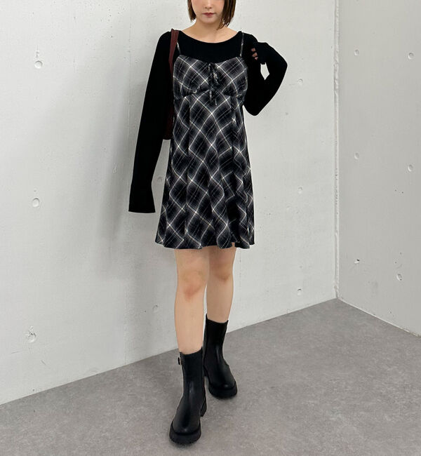 archives「&rsquo;バイアスチェックアソートミニキャミワンピース&rsquo;」|ワンピース|