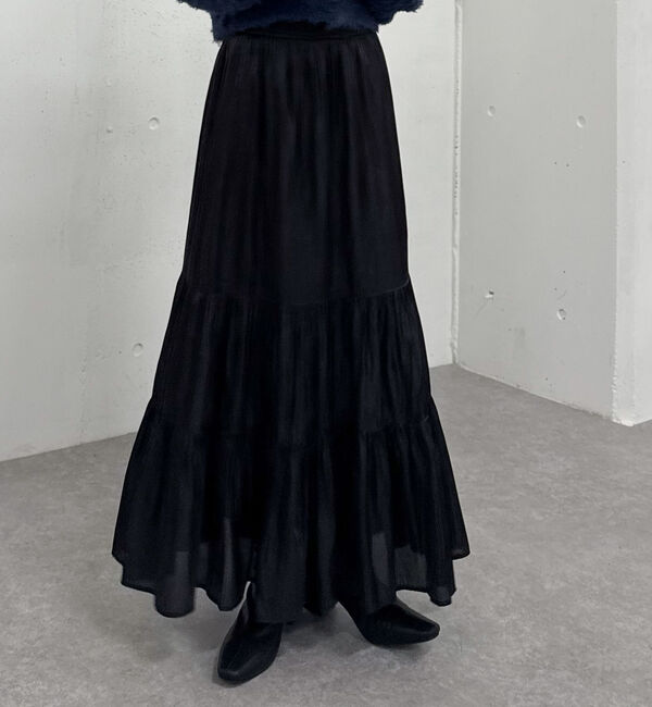 archives「シャイニー切替ティアードスカート」|スカート|
