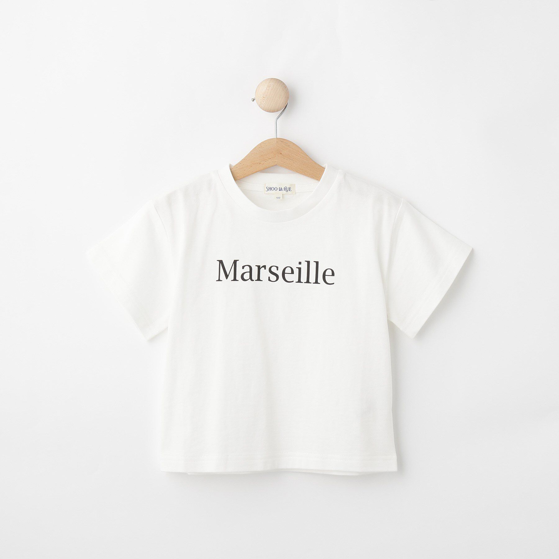 SHOO･LA･RUE「【100-150cm/親子リンク】アソートプリントTシャツ」|Tシャツ・カットソー|ホワイト(101)