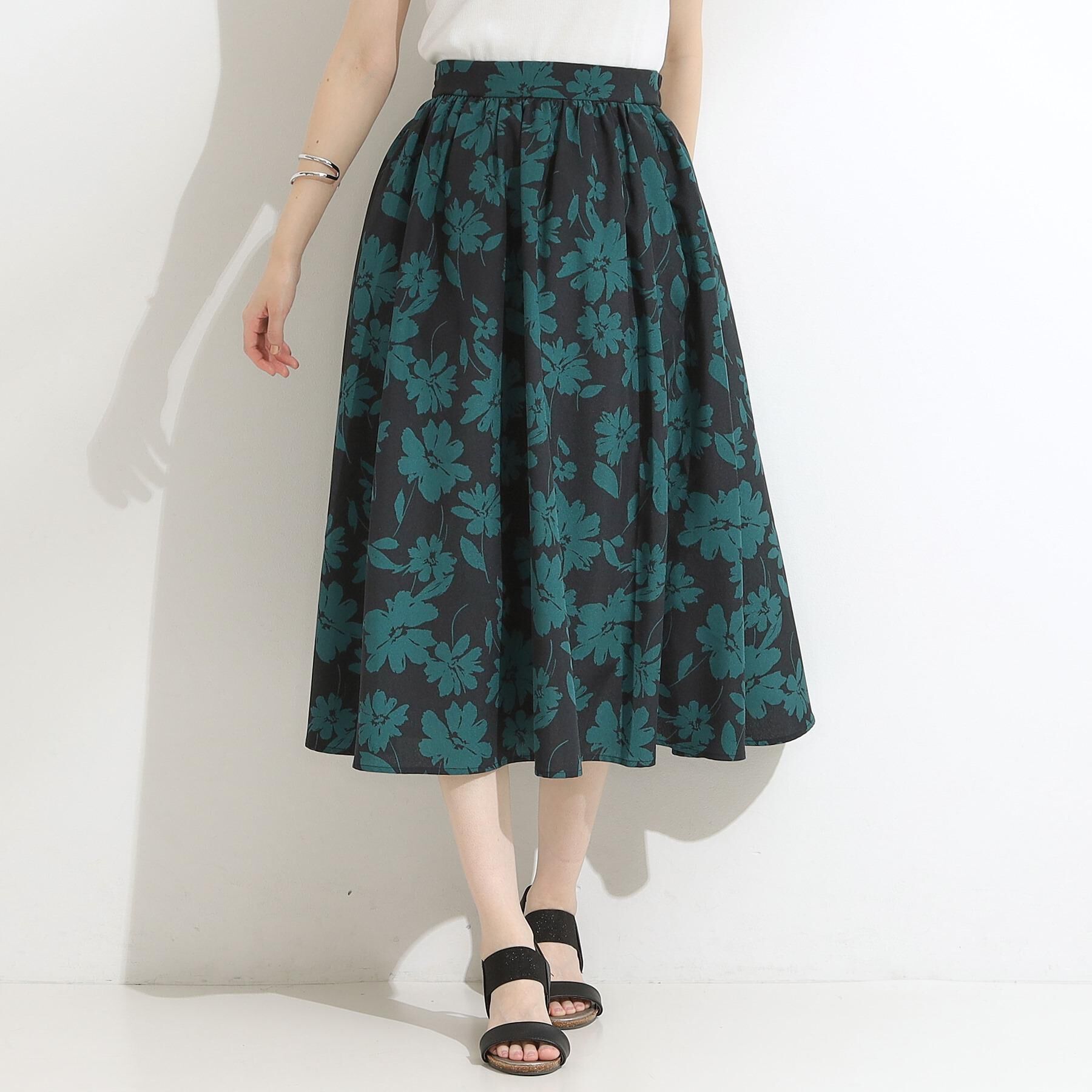 SHOO･LA･RUE「【高レビュー/着丈選べる】華やかさをプラスする アソートロングスカート」|スカート|