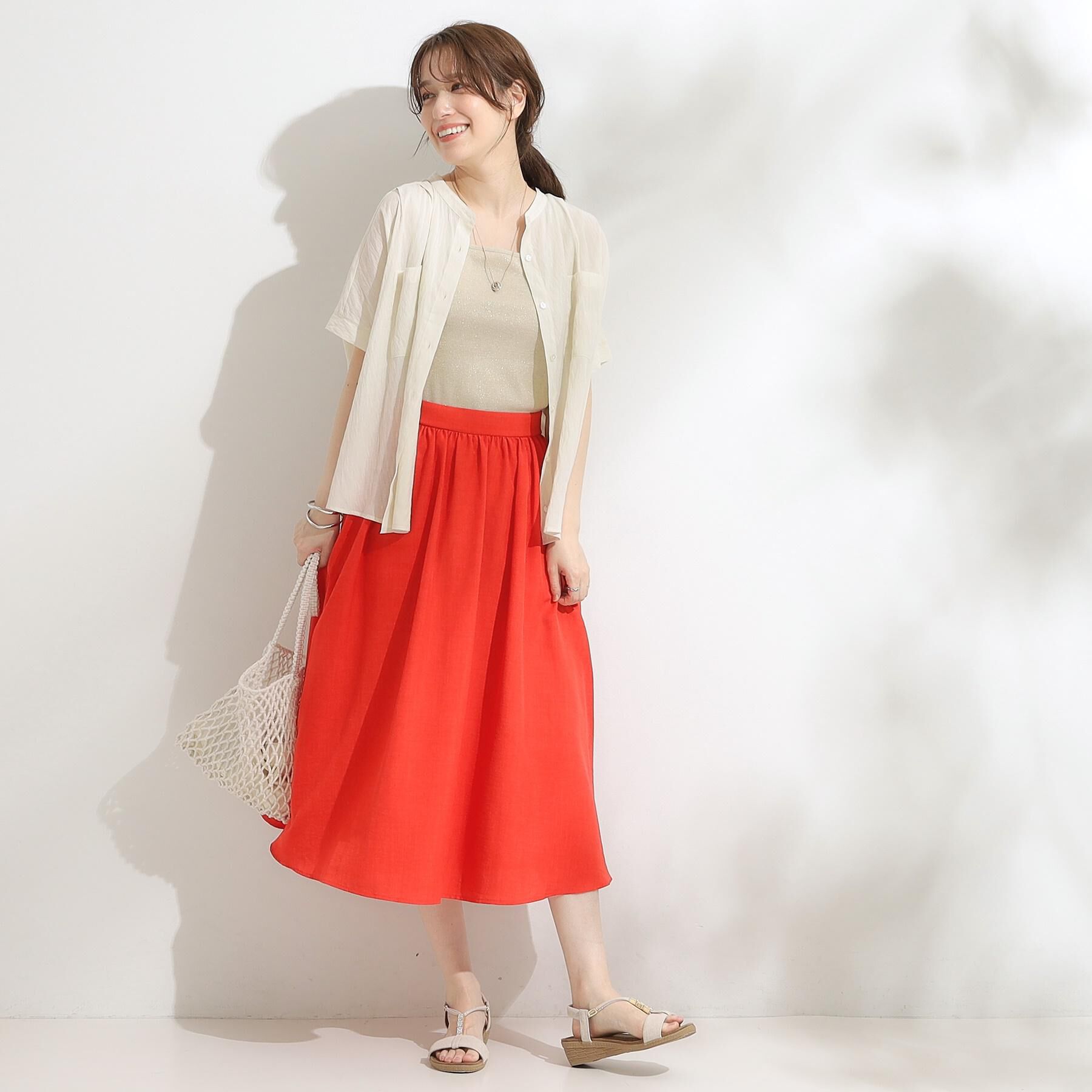 SHOO･LA･RUE「【高レビュー/着丈選べる】華やかさをプラスする アソートロングスカート」|スカート|