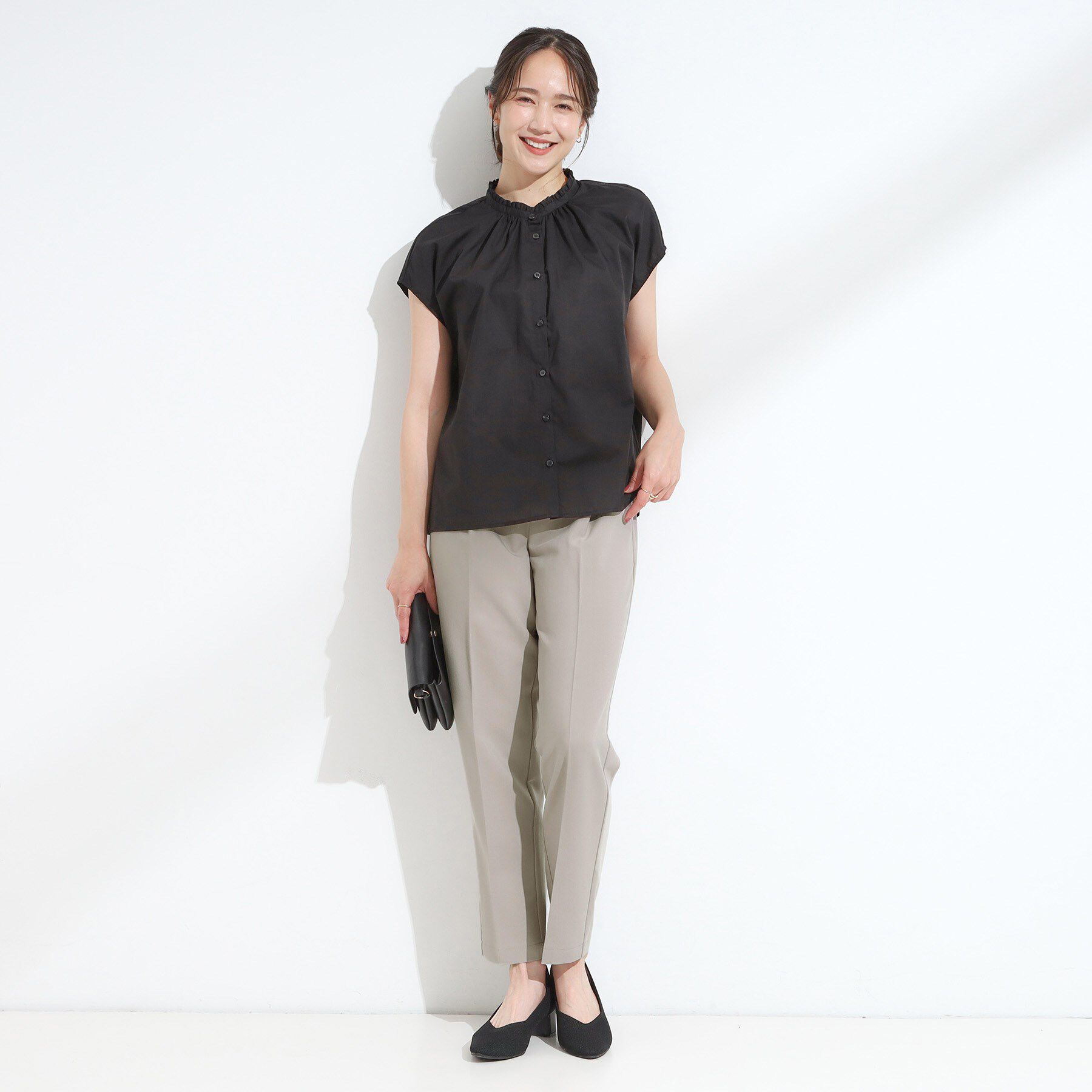 SHOO･LA･RUE「【洗える/SS-LL/美脚シルエット】すっきりきれい見え テーパードパンツ」|その他|