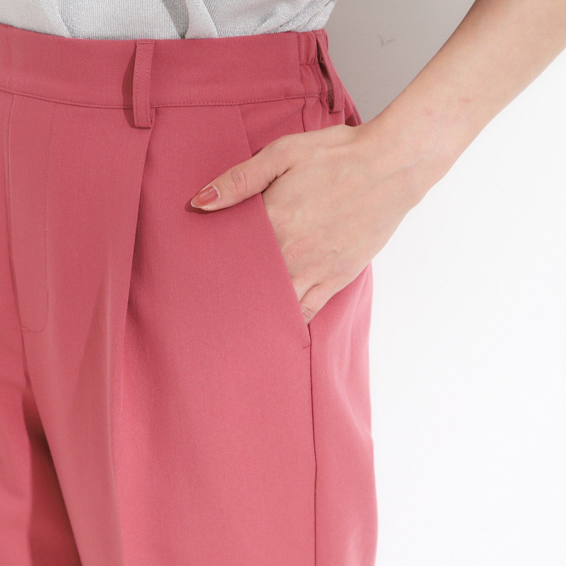 SHOO･LA･RUE「【洗える/SS-LL/美脚シルエット】すっきりきれい見え テーパードパンツ」|その他|