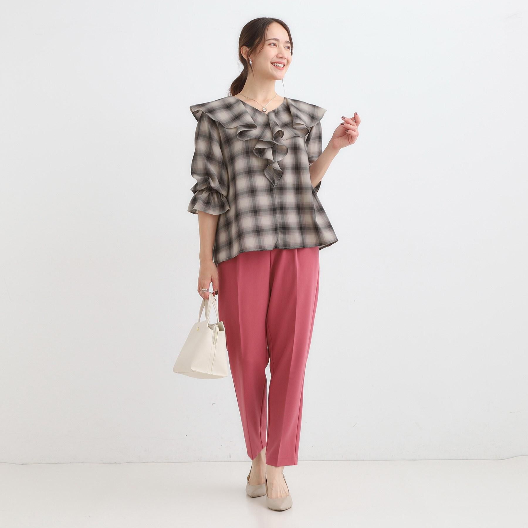 SHOO･LA･RUE「【洗える/SS-LL/美脚シルエット】すっきりきれい見え テーパードパンツ」|その他|