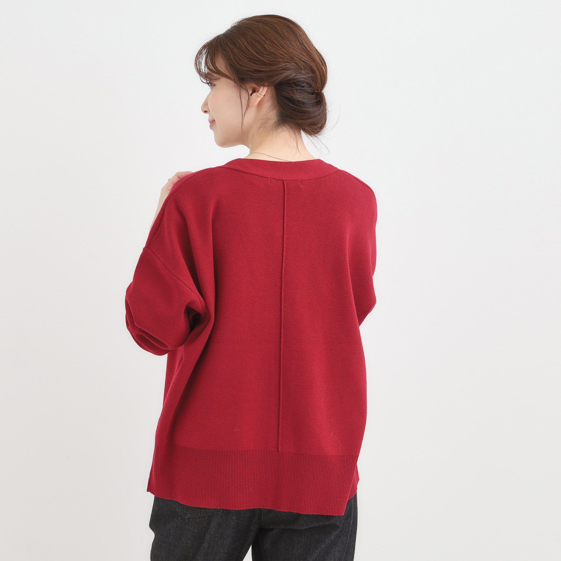 SHOO･LA･RUE「【洗える/毛玉レス】表面がきれいなVネックカーディガン」|カーディガン|