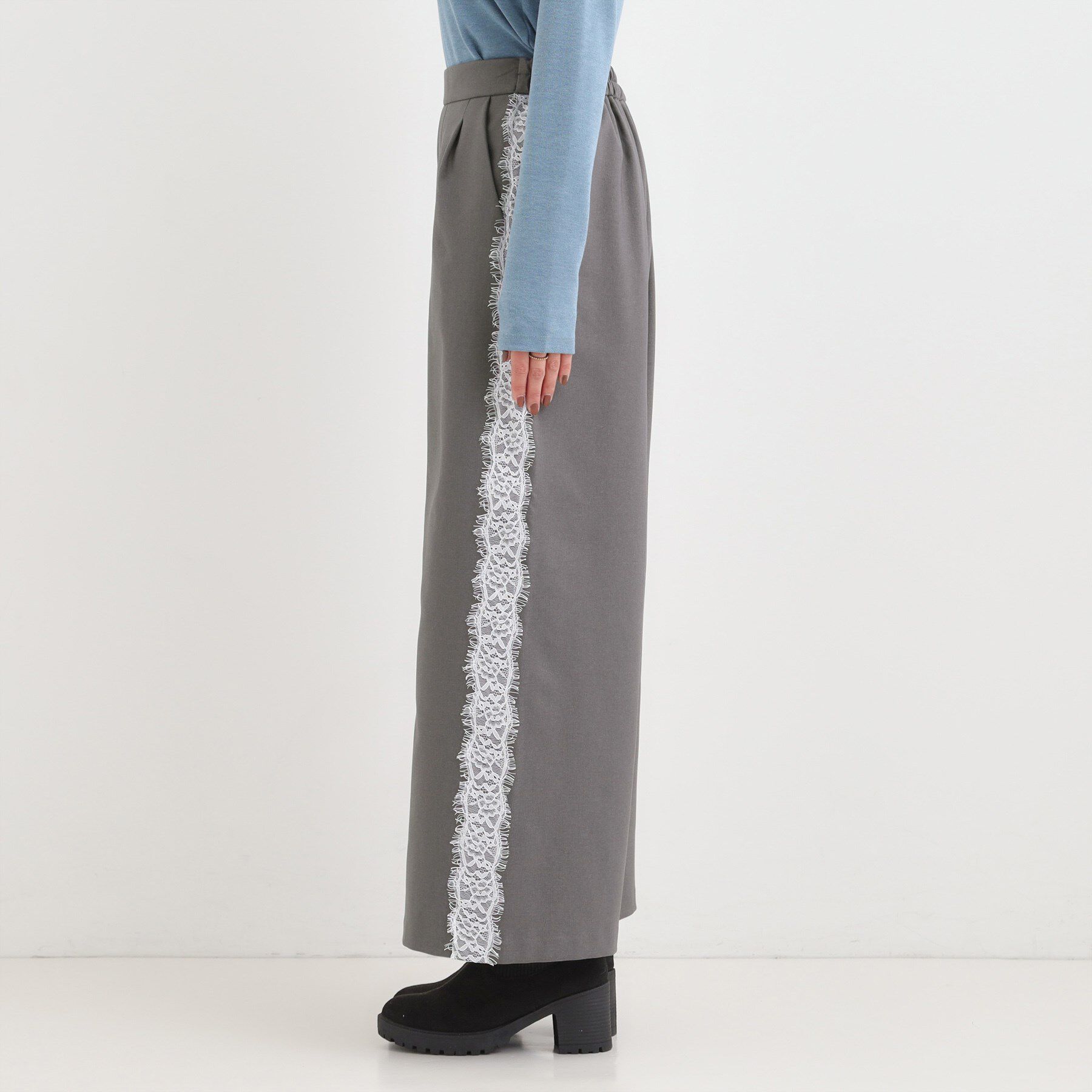 SHOO･LA･RUE「サイドレースワイドパンツ」|その他|