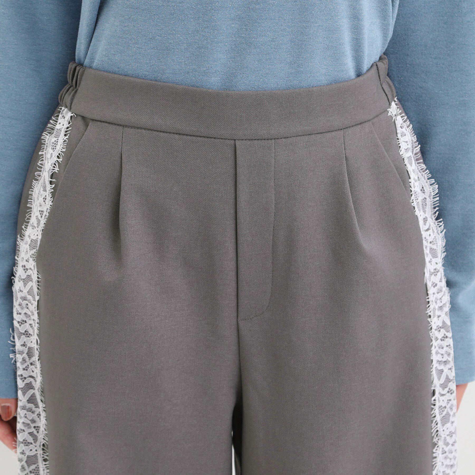 SHOO･LA･RUE「サイドレースワイドパンツ」|その他|