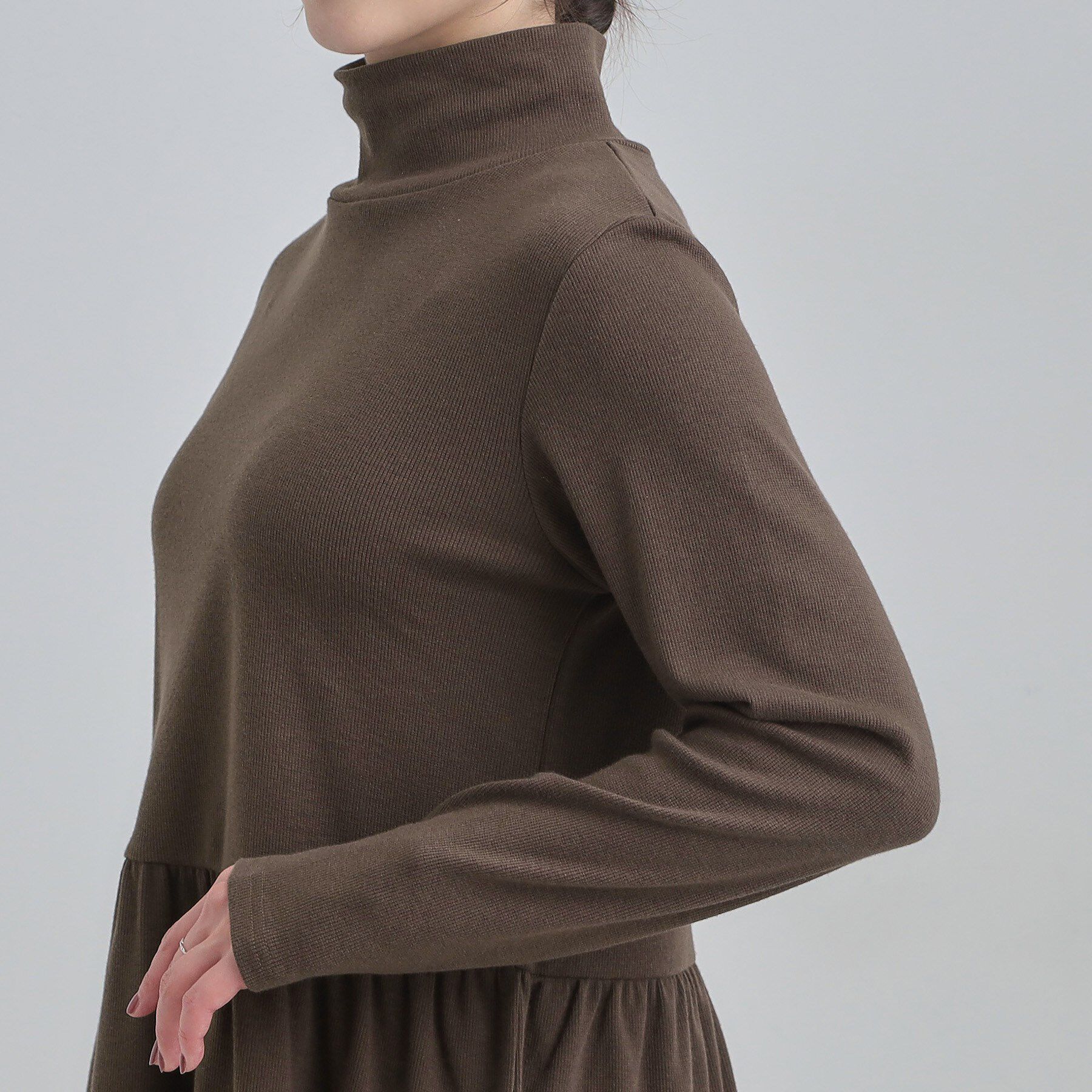 SHOO･LA･RUE「ペプラムリブトップス」|チュニック|