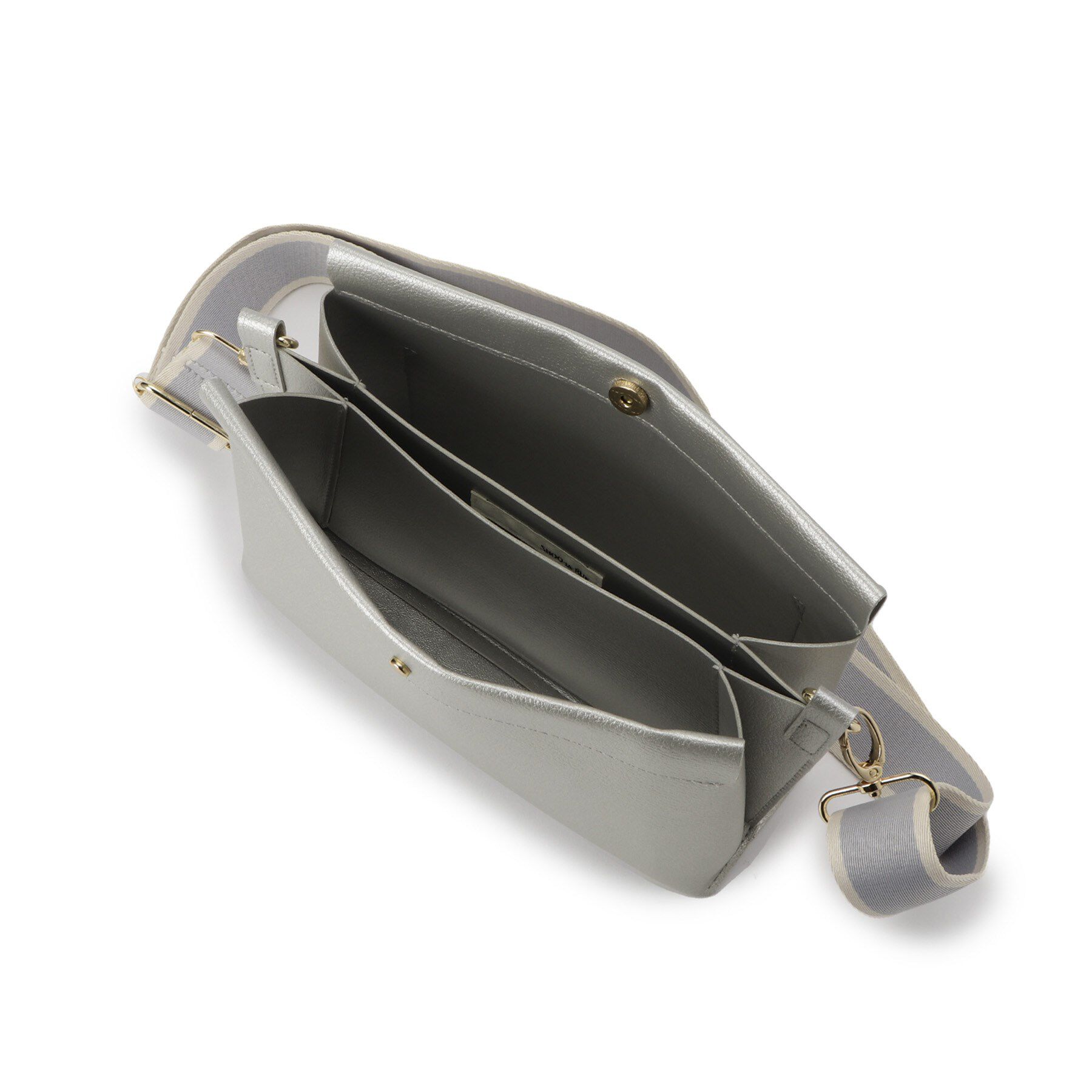 SHOO･LA･RUE「配色ベルトがアクセント 3層ショルダーバッグ」|ショルダー・メッセンジャー|