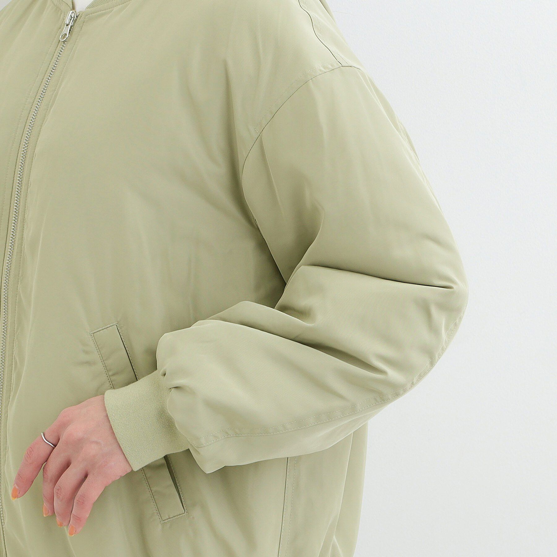 SHOO･LA･RUE「【S-LL】BIGシルエット MA－1ブルゾン」|ブルゾン・スタジャン|