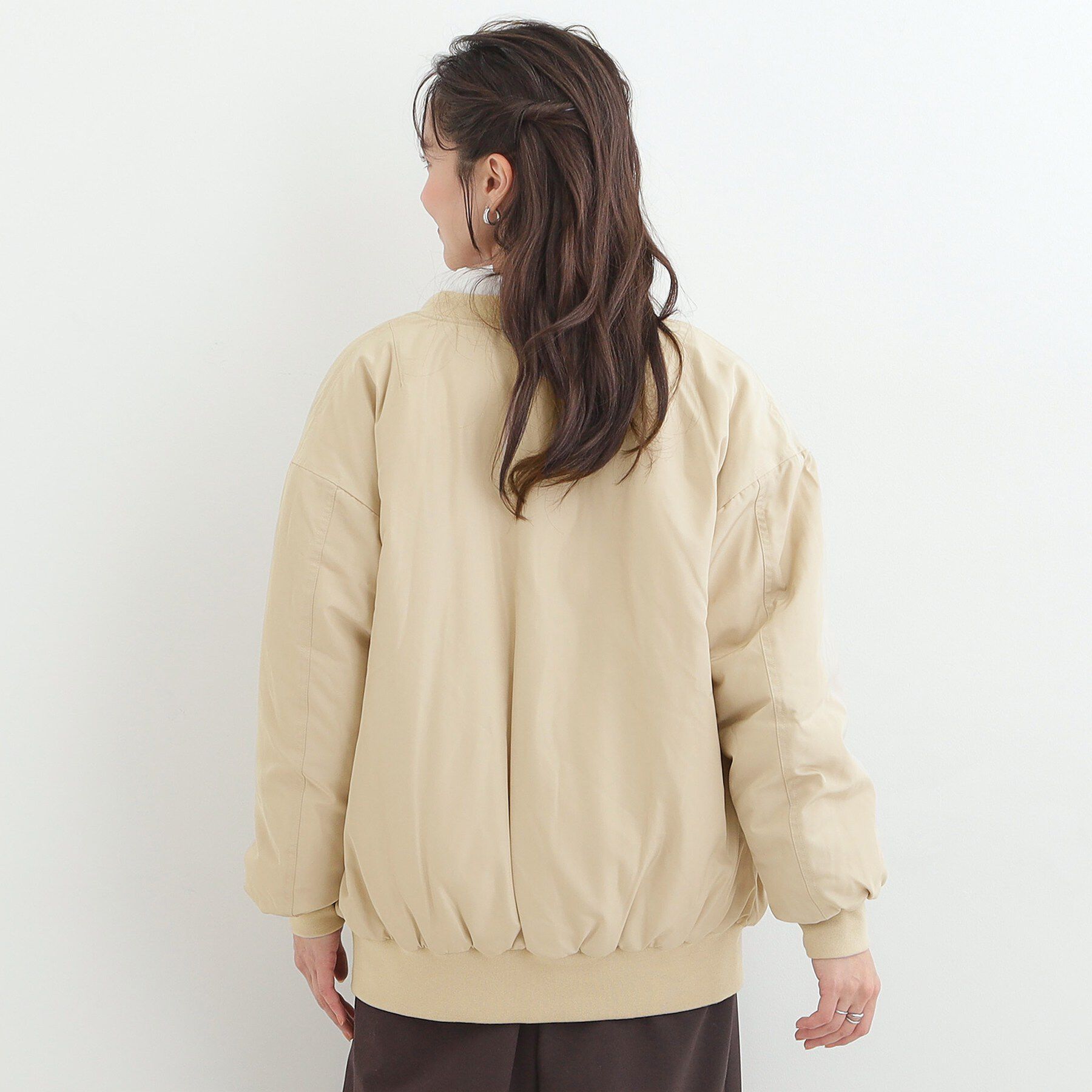 SHOO･LA･RUE「【S-LL】BIGシルエット MA－1ブルゾン」|ブルゾン・スタジャン|