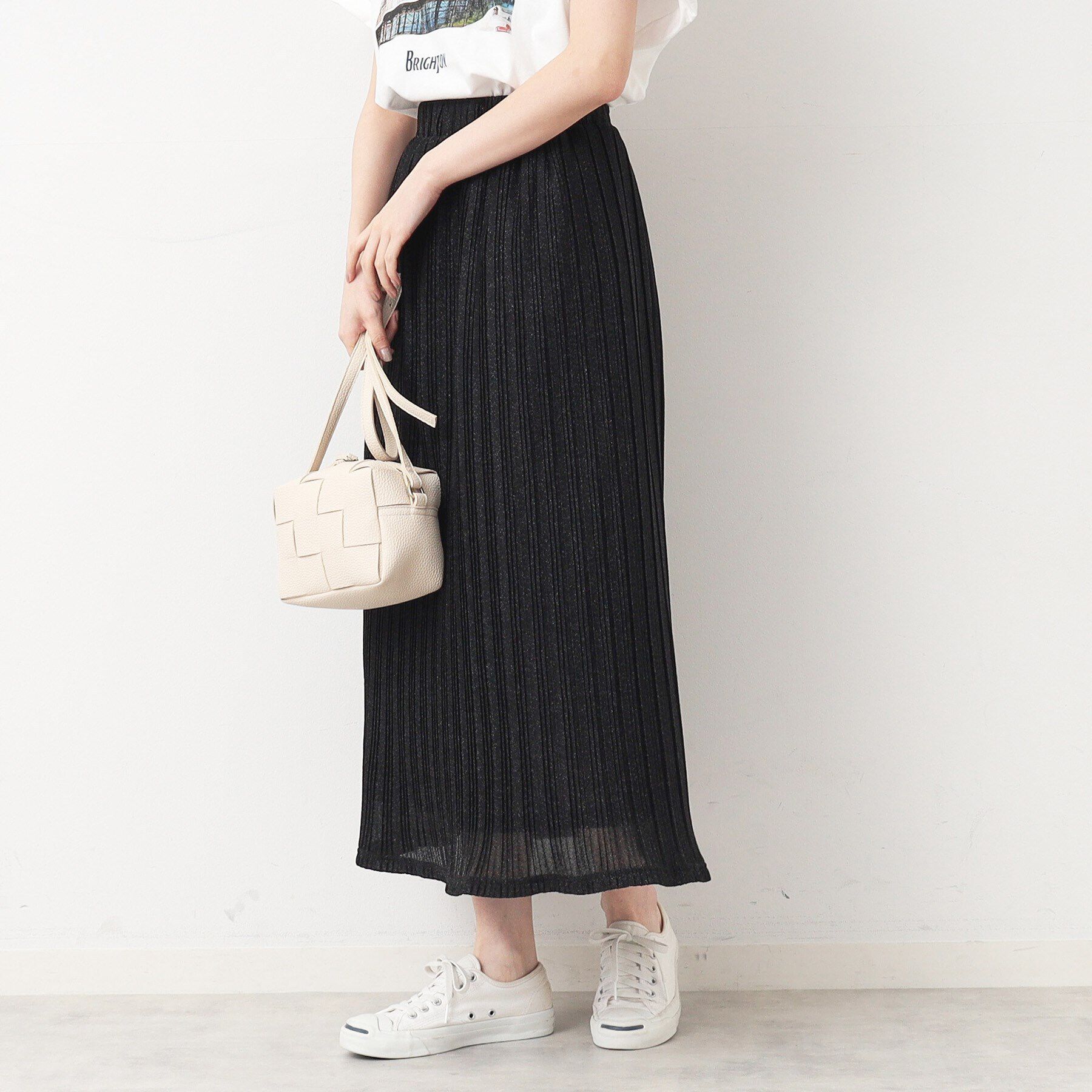 Dessin「【洗える】ラメプリーツスカート」|スカート|