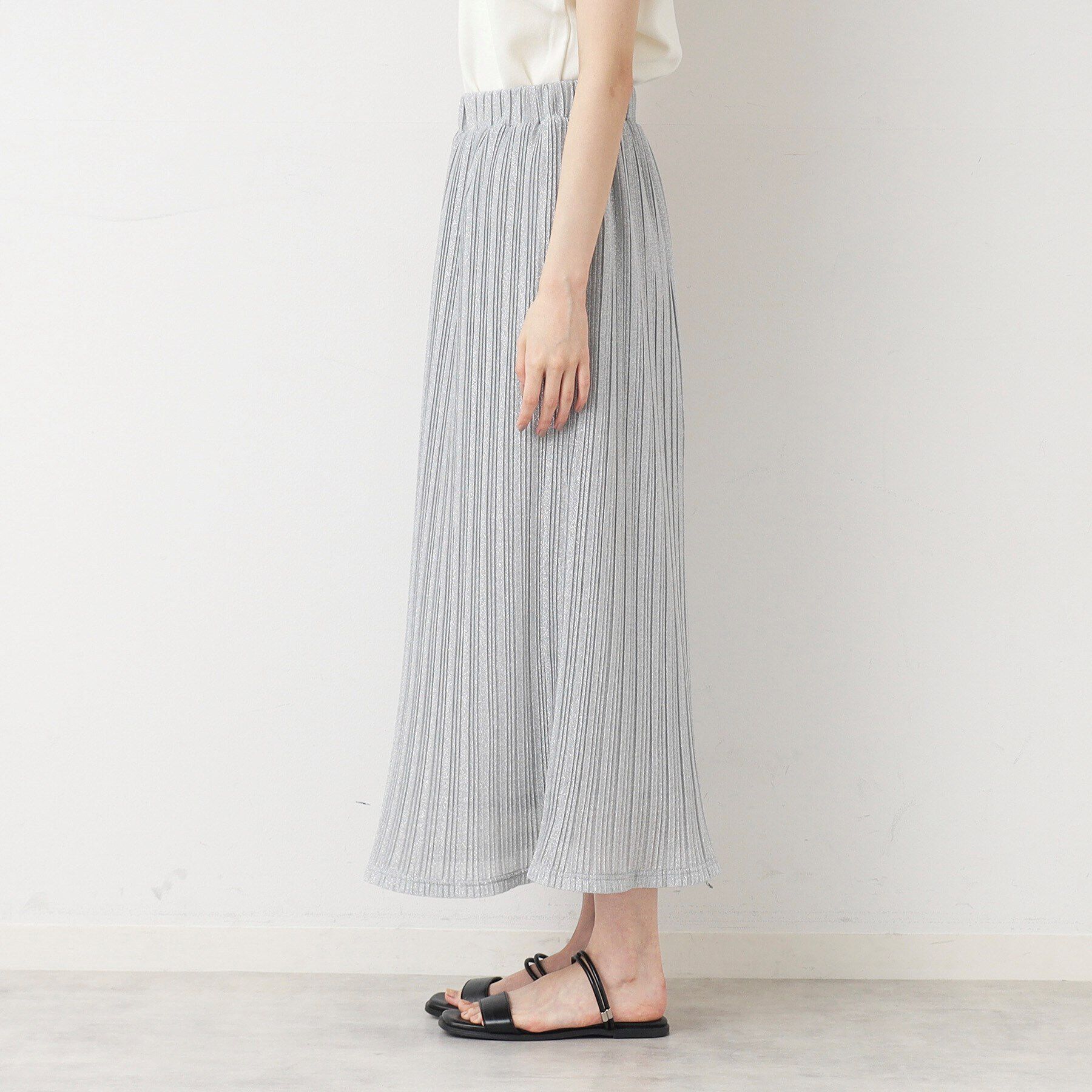 Dessin「【洗える】ラメプリーツスカート」|スカート|